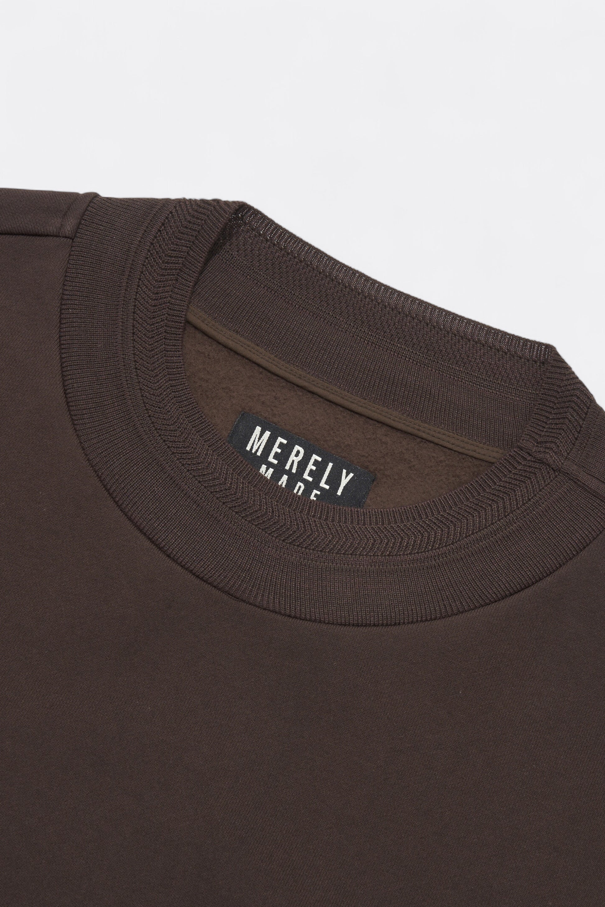Merely Made - Merely Premium Jacquard Wide Rib Sweatshirt (Cosmic Latte)