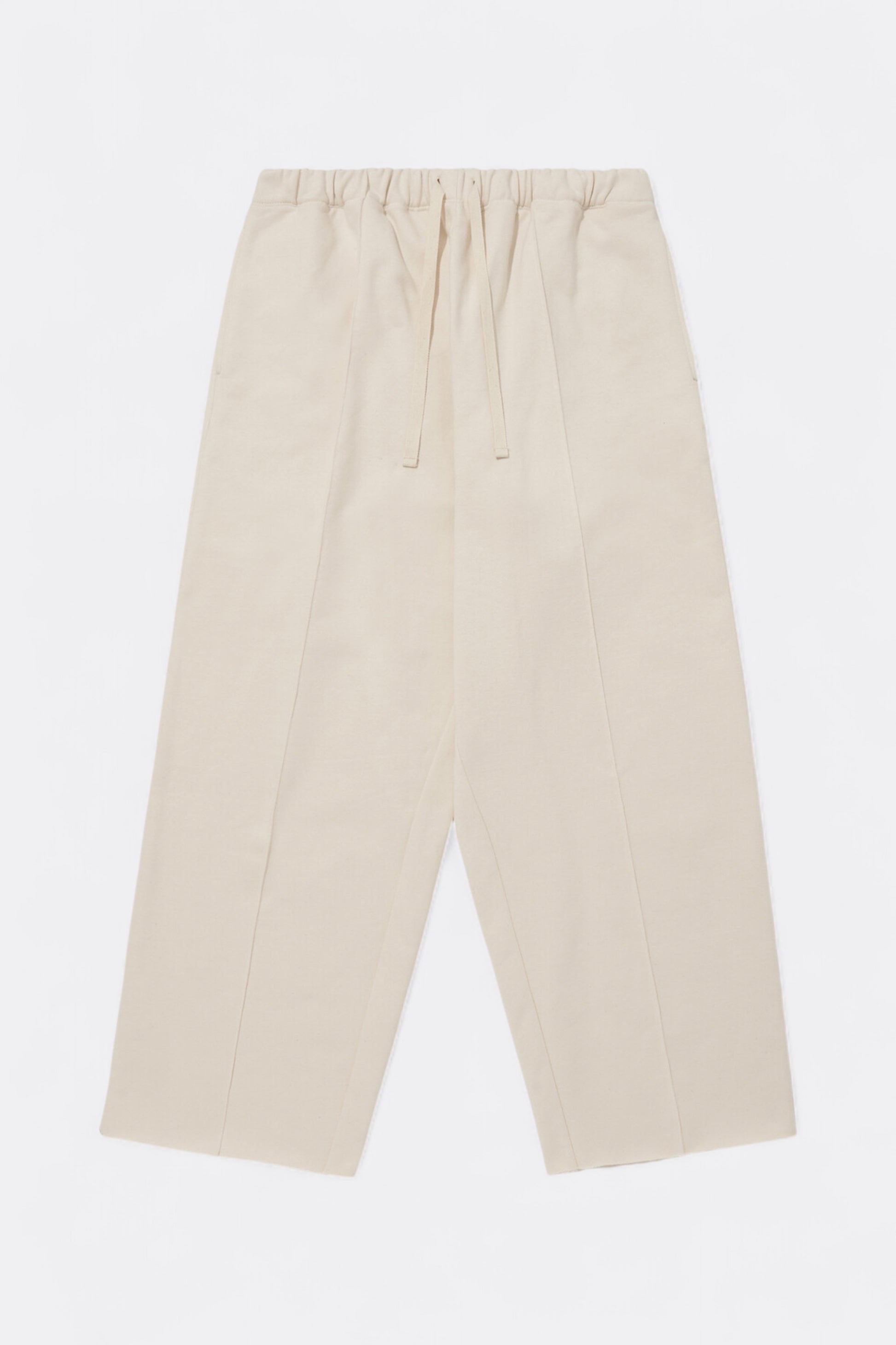 Merely Made - Merely Premium Pintuck Jersey Wide Pants (Cosmic Latte)
