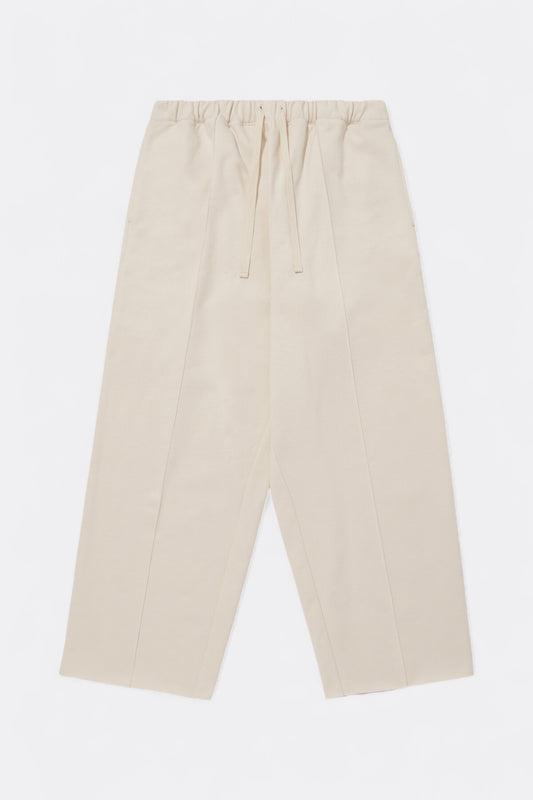 Merely Made - Merely Premium Pintuck Jersey Wide Pants (Cosmic Latte)