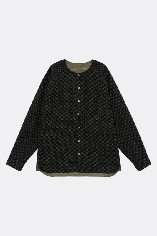 Merely Made - Merely Premium Sashiko Printed Reversible Shirt (Black)