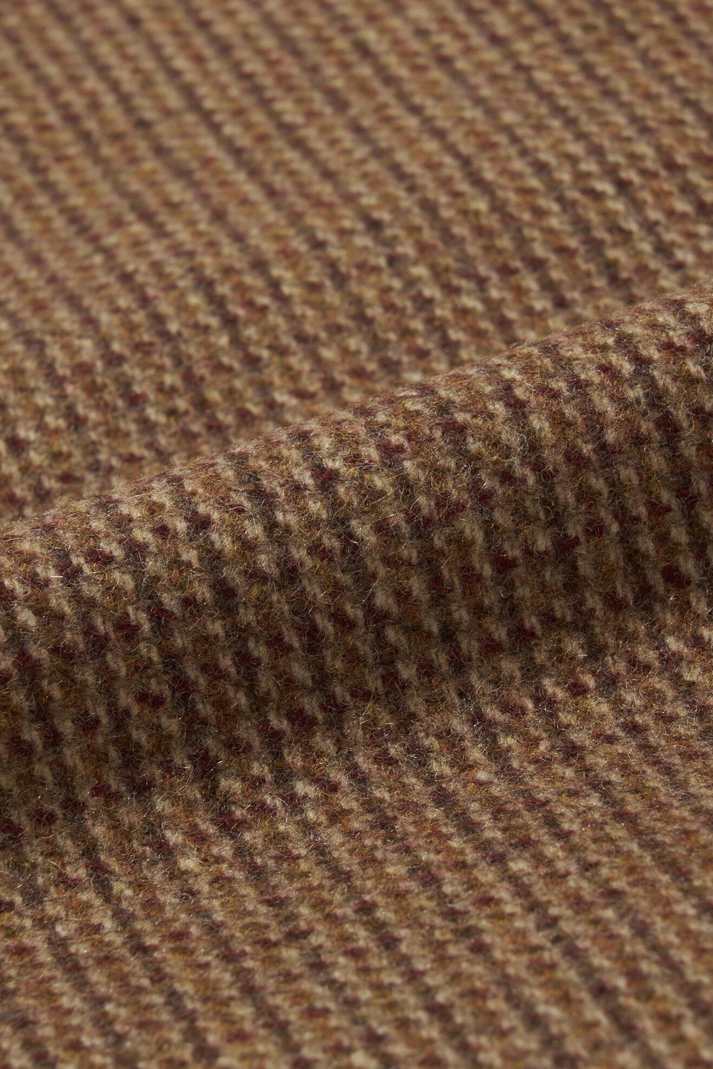 Merely Made - Merely Premium Tweed Checked Wool Vest (Mixnut Brown)