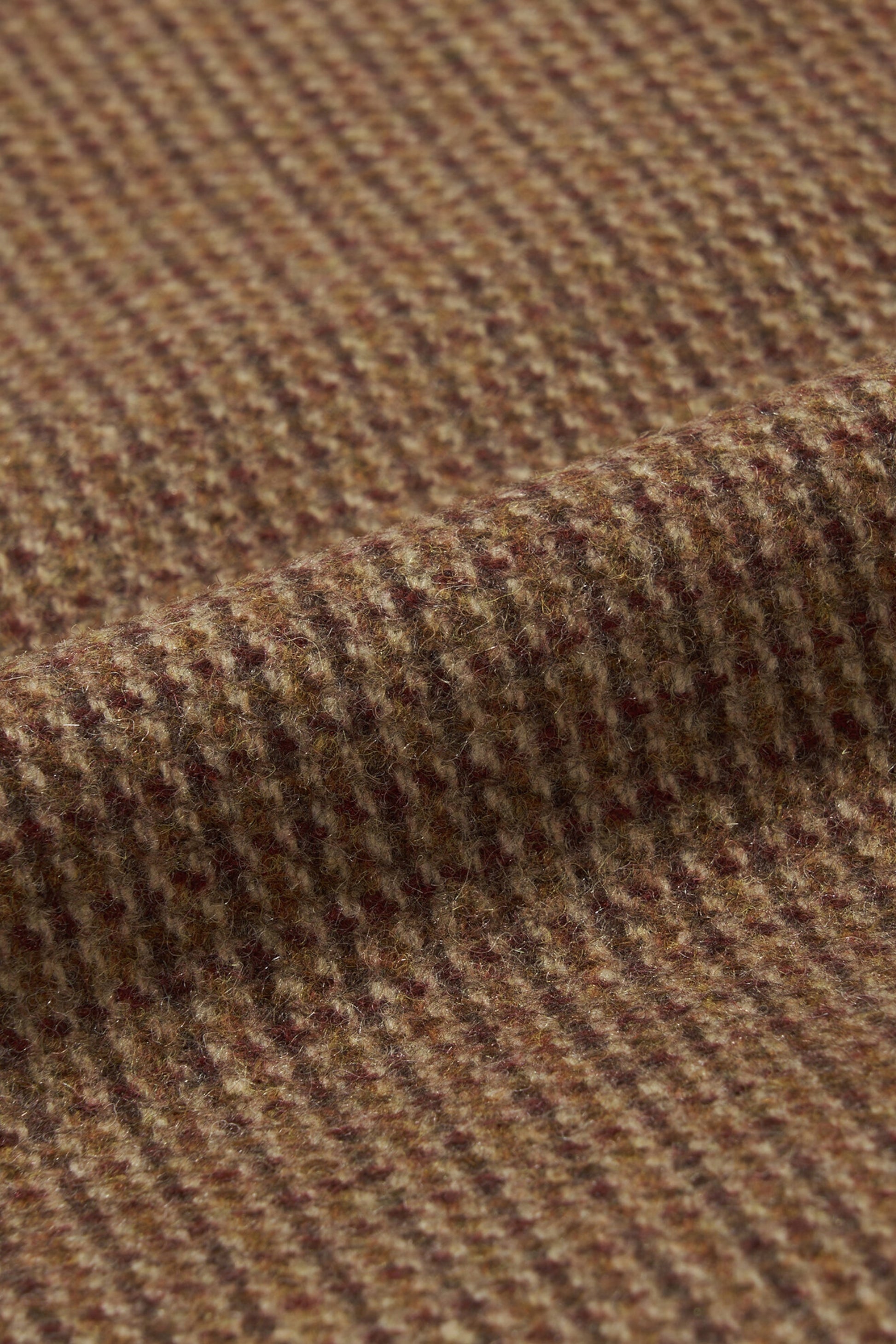 Merely Made - Merely Premium Tweed Checked Wool Vest (Mixnut Brown)