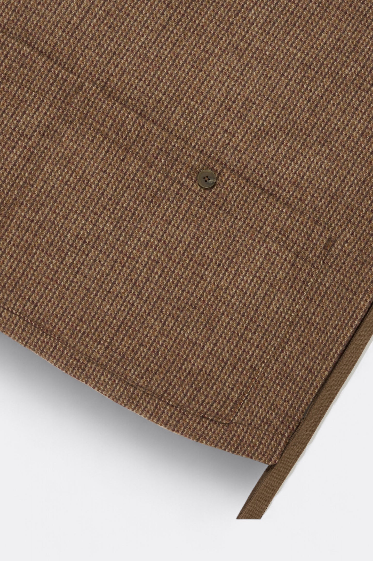 Merely Made - Merely Premium Tweed Checked Wool Vest (Mixnut Brown)