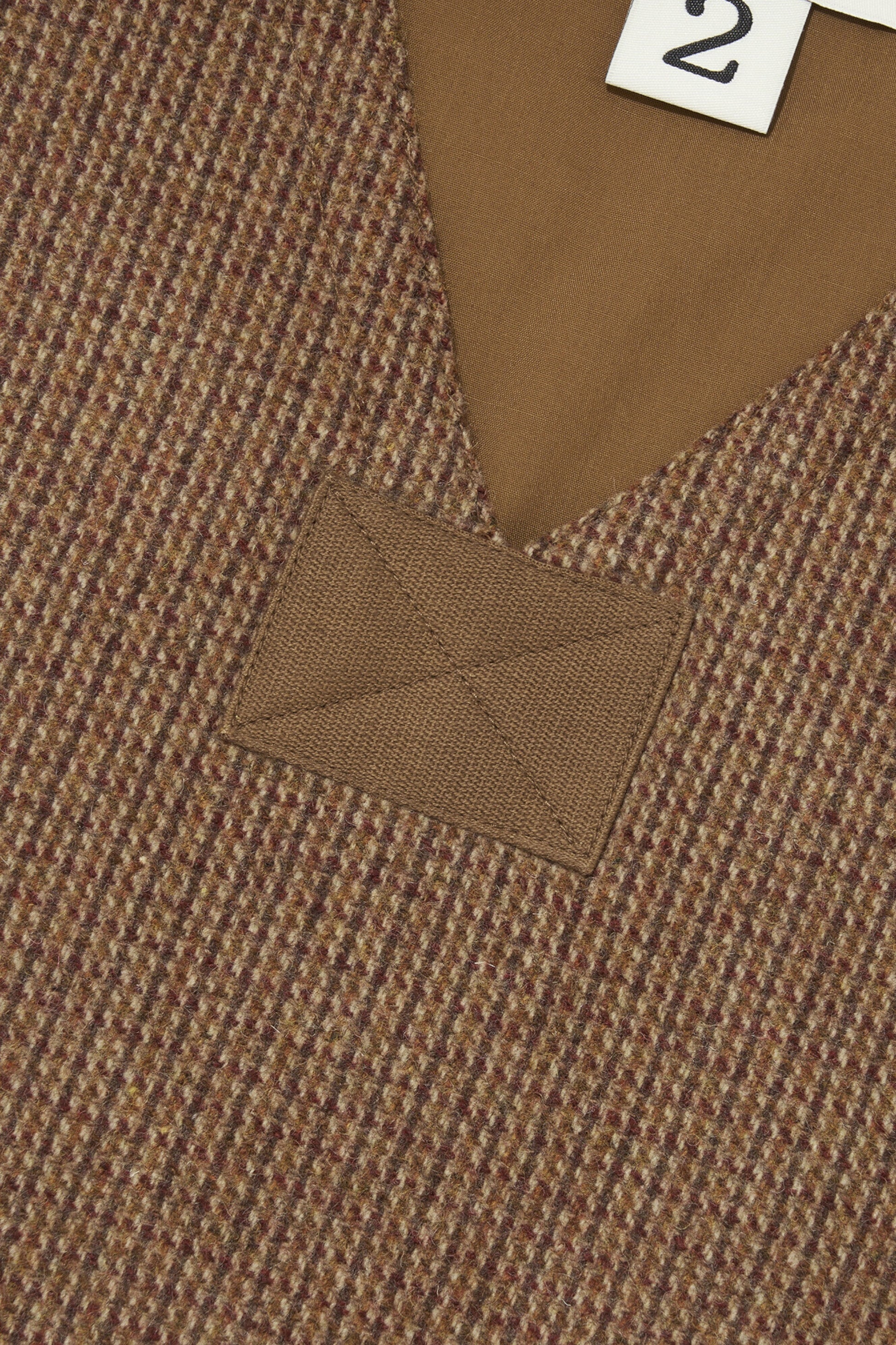 Merely Made - Merely Premium Tweed Checked Wool Vest (Mixnut Brown)