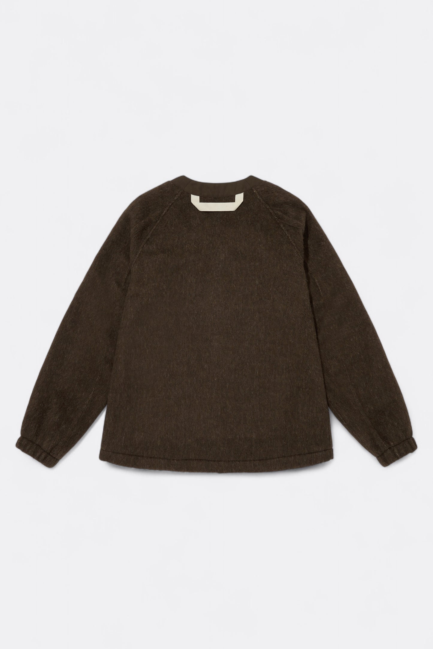 Merely Made - Merely Premium Wool Blend Melton Berkut Cardigan (Van Dyke Brown)