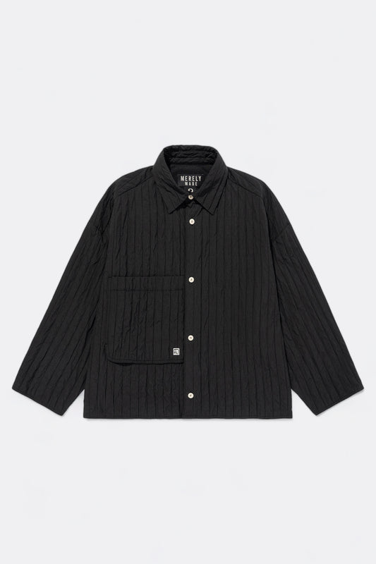 Merely Made - Merely Quilted Cropped Shirt (Black)