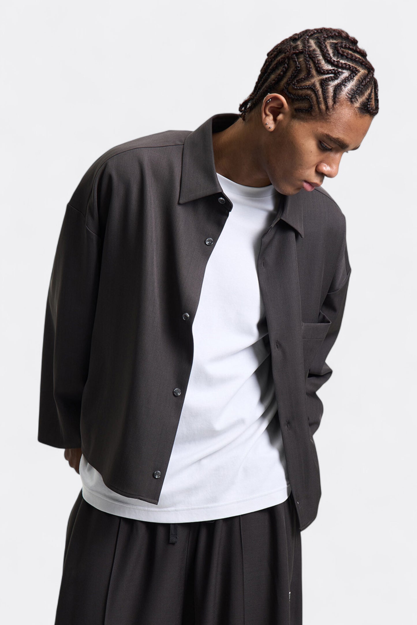 Merely Made - Merely Us Cropped Shirts (Asphalt Grey)