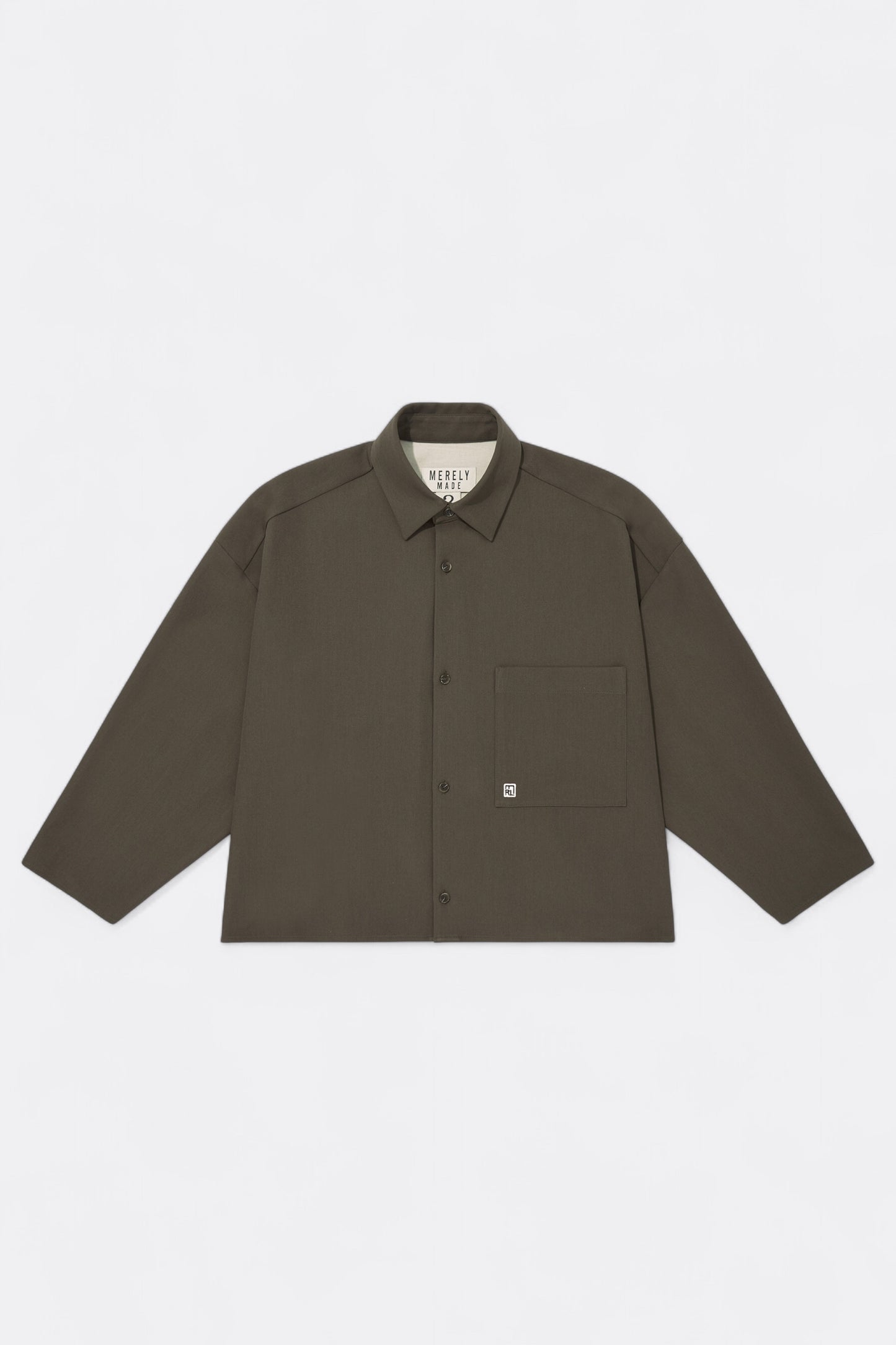 Merely Made - Merely Us Cropped Shirts (Dark Taupe)