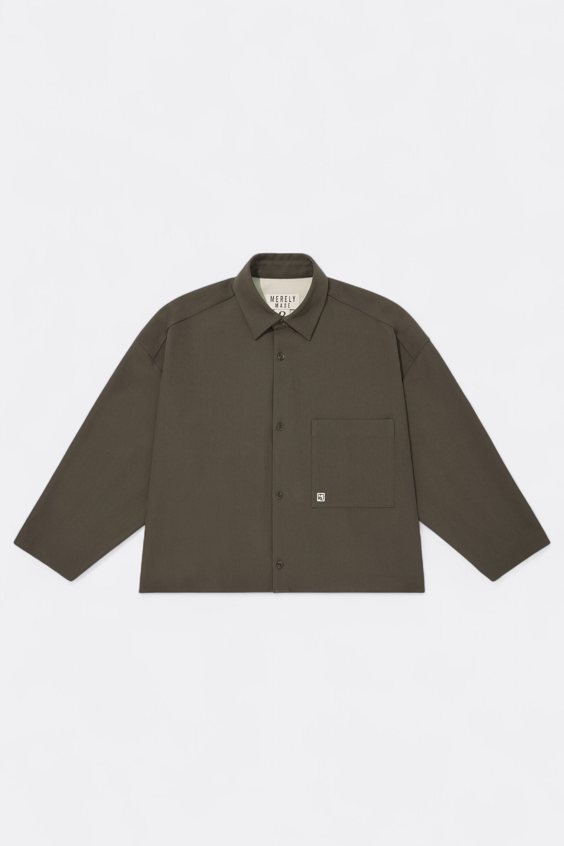 Merely Made - Merely Us Cropped Shirts (Dark Taupe)