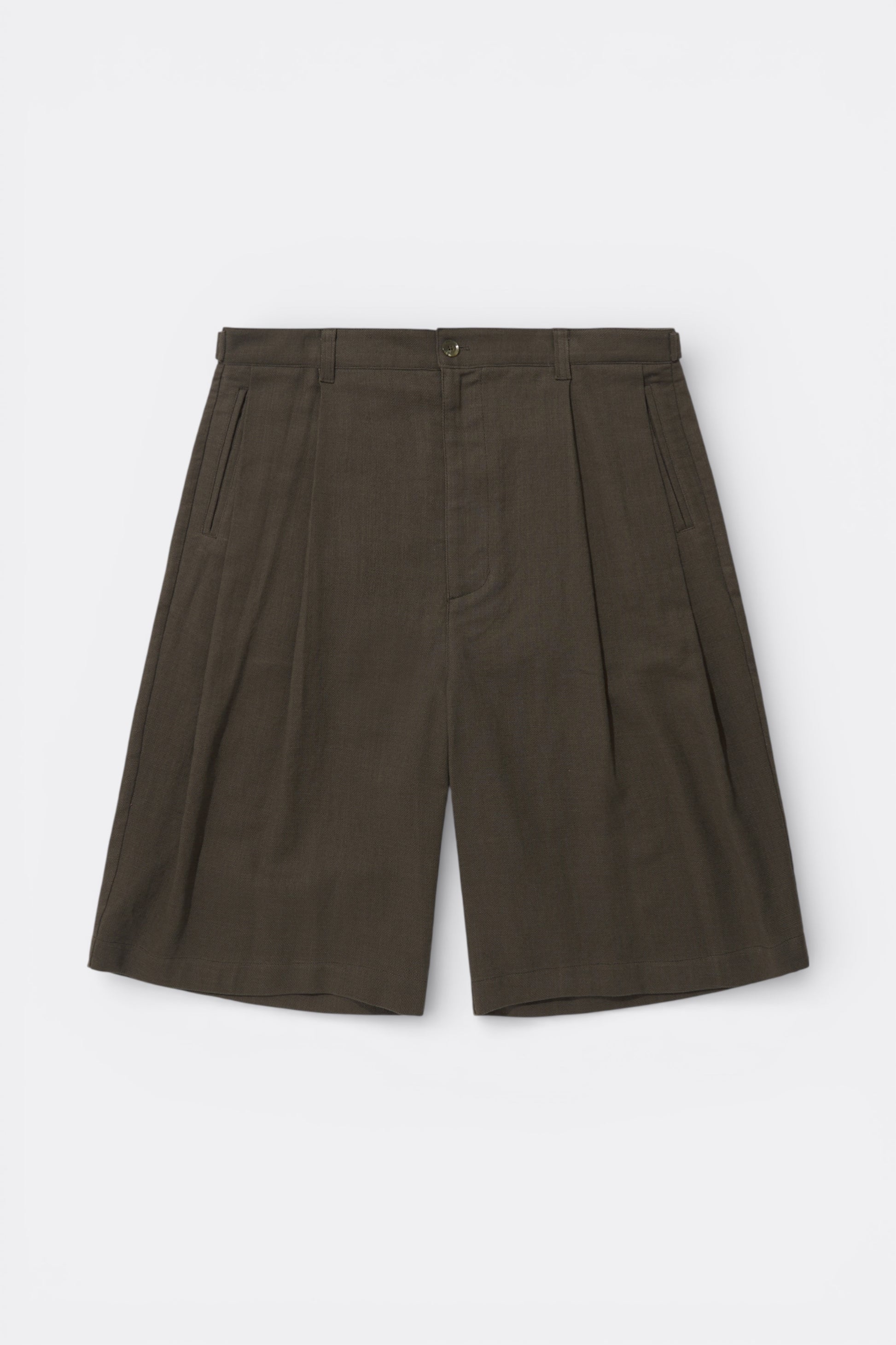 Merely Made - Nomadic Relaxed Wide Shorts (Ebony Oak)