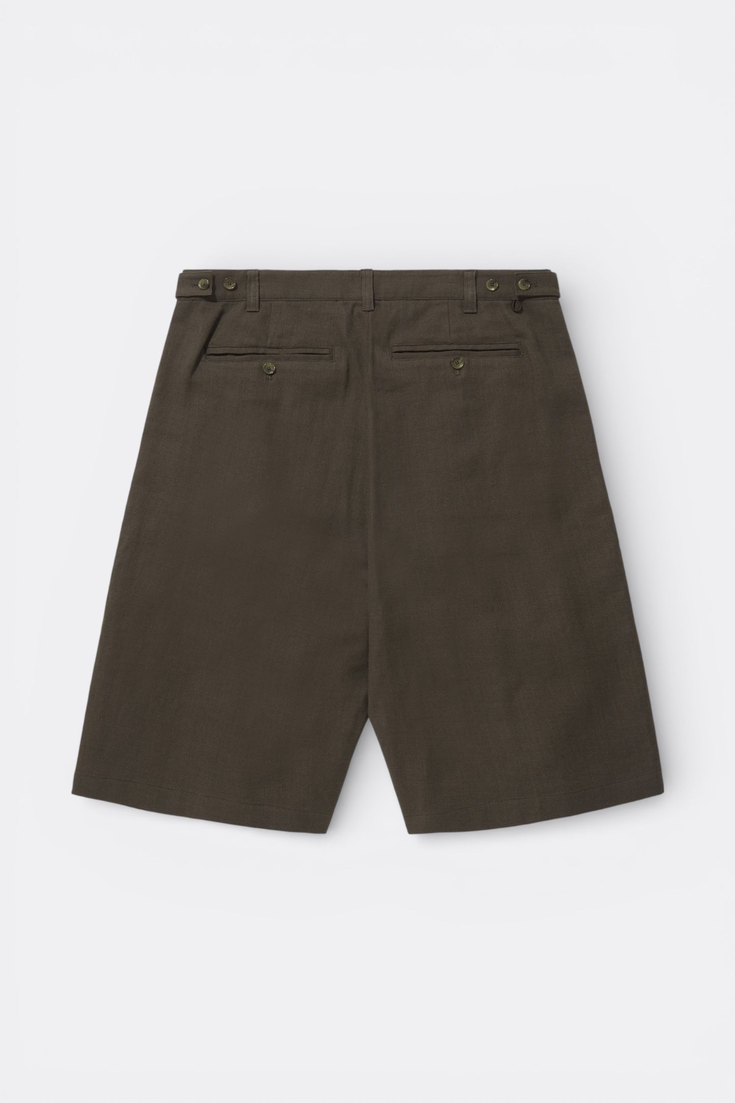 Merely Made - Nomadic Relaxed Wide Shorts (Ebony Oak)