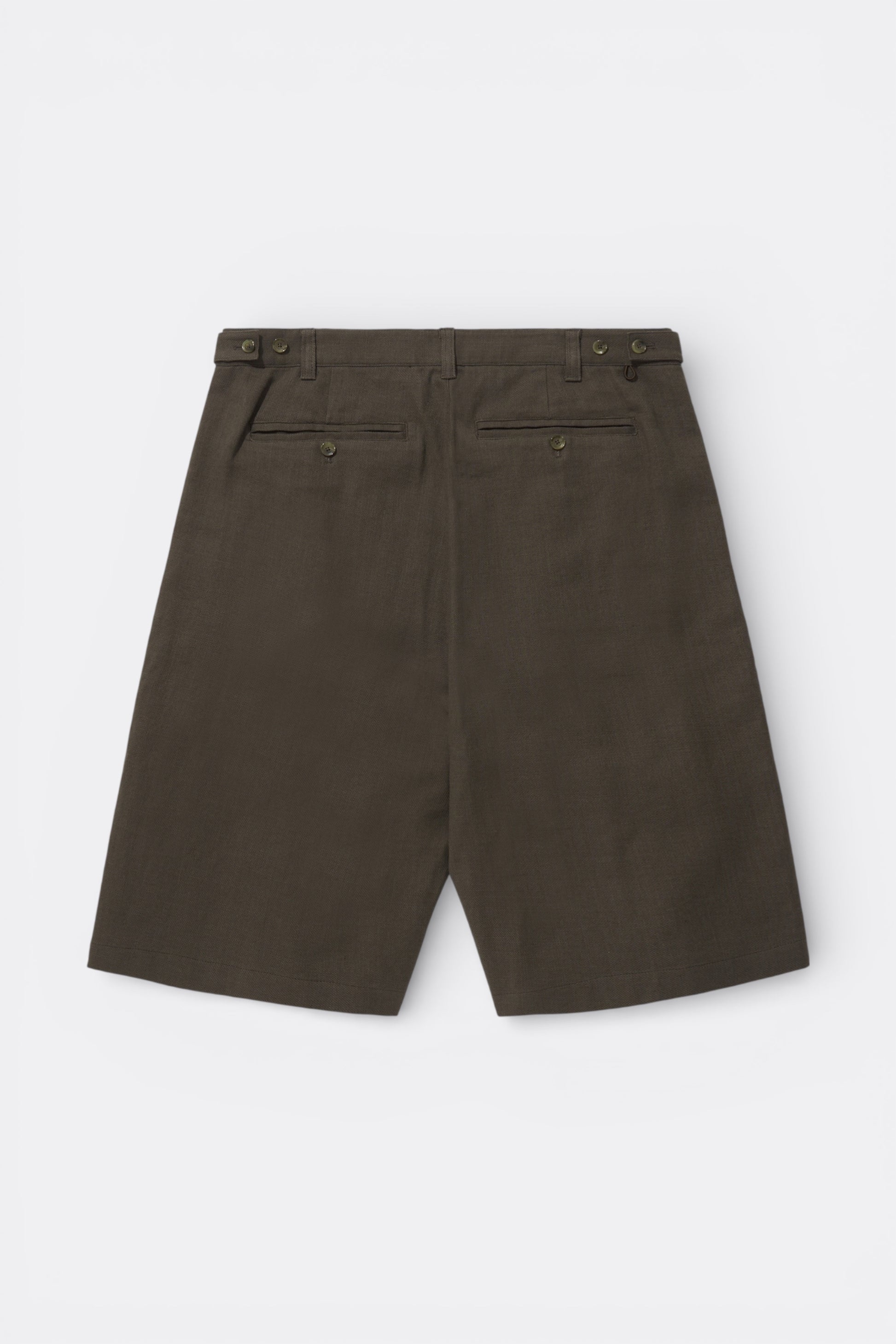 Merely Made - Nomadic Relaxed Wide Shorts (Ebony Oak)