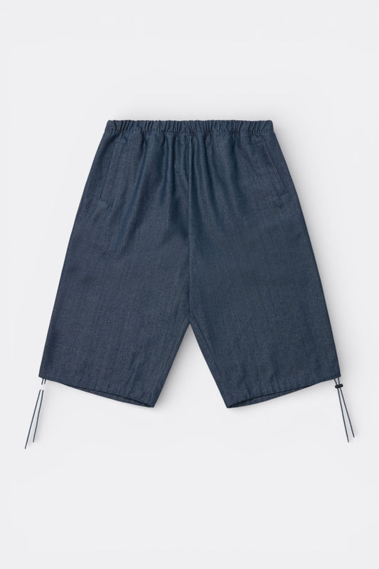 Merely Made Short Twill Two Tone Sky Blue Indigo - Short Coréen - Edgar Bdx