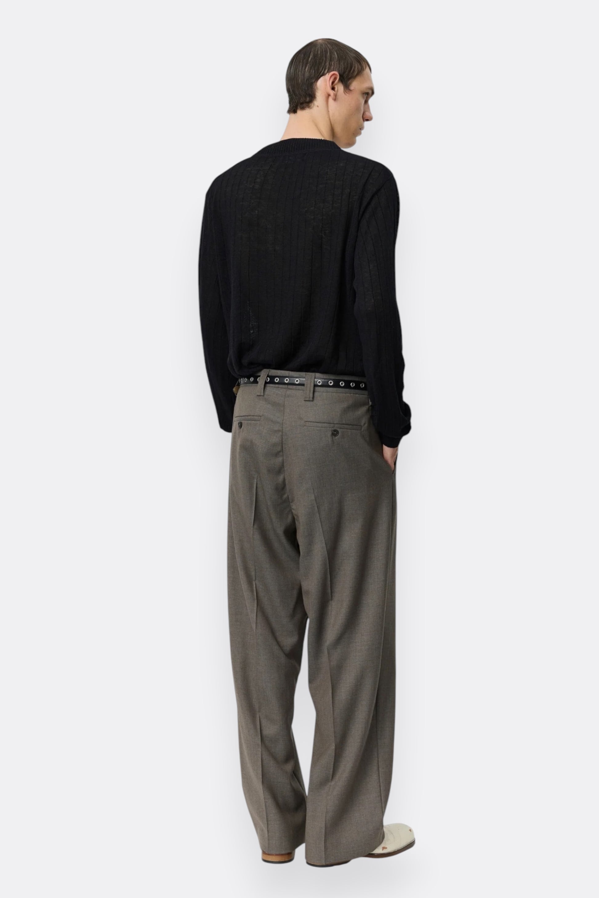 Classic Trousers mfpen - Pantalon Laine Homme | Taupe Italie