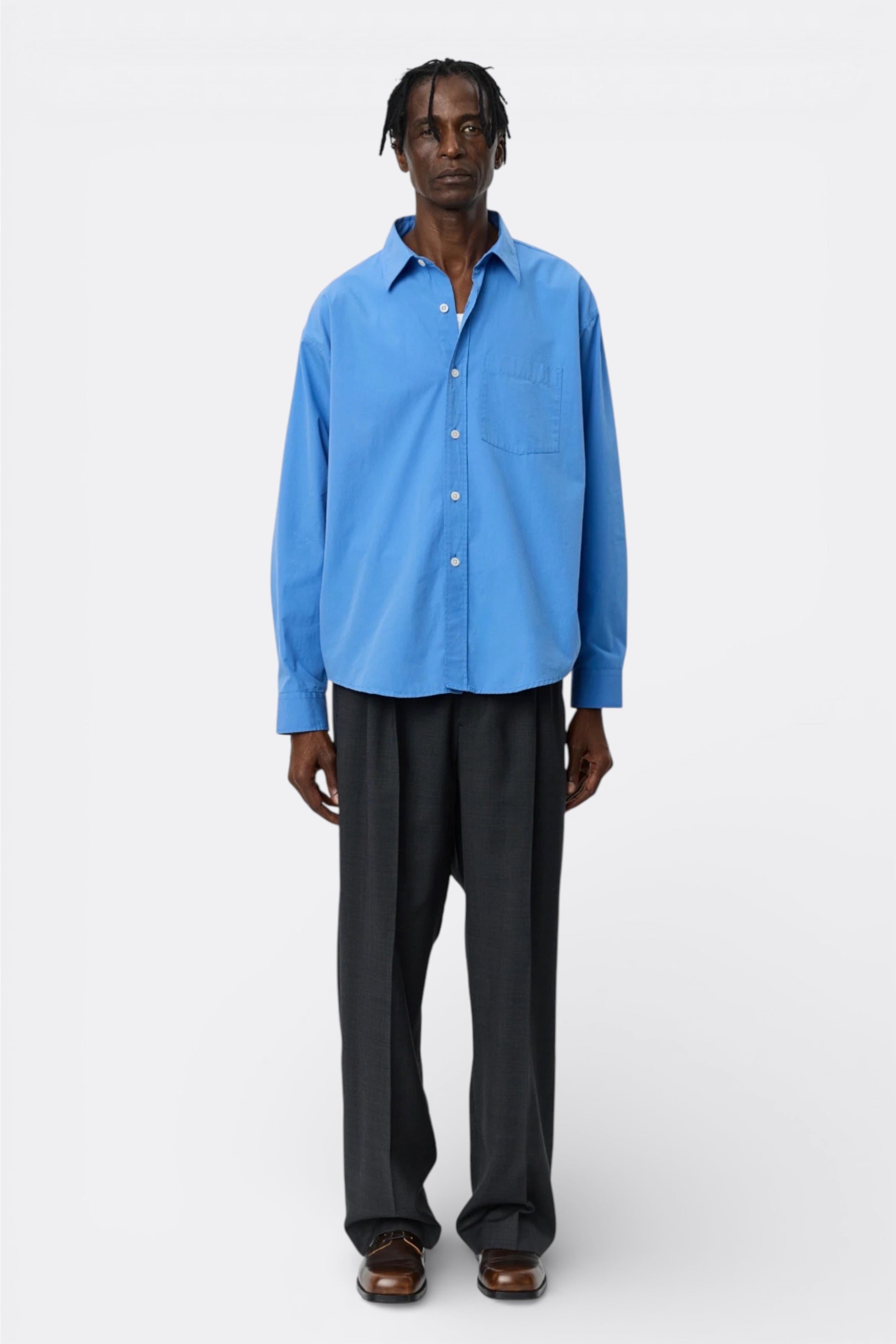 Executive Shirt mfpen - Chemise Bleue Homme | Coton Bio Portugal