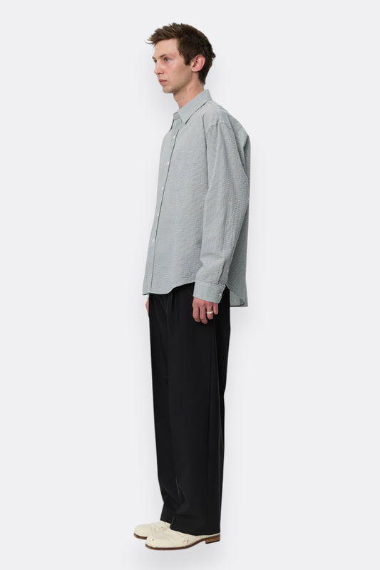 Classic Trousers mfpen - Pantalon Laine Homme | Carreaux Gris Italie