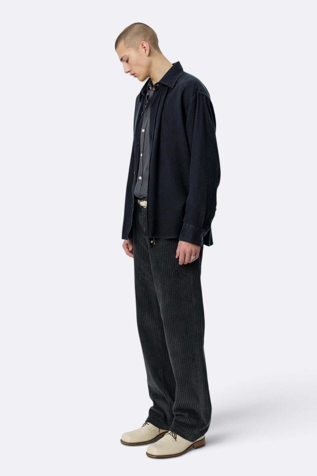 MFPEN Gambler Shirt Black Fuzz Tencel | Edgar Bdx