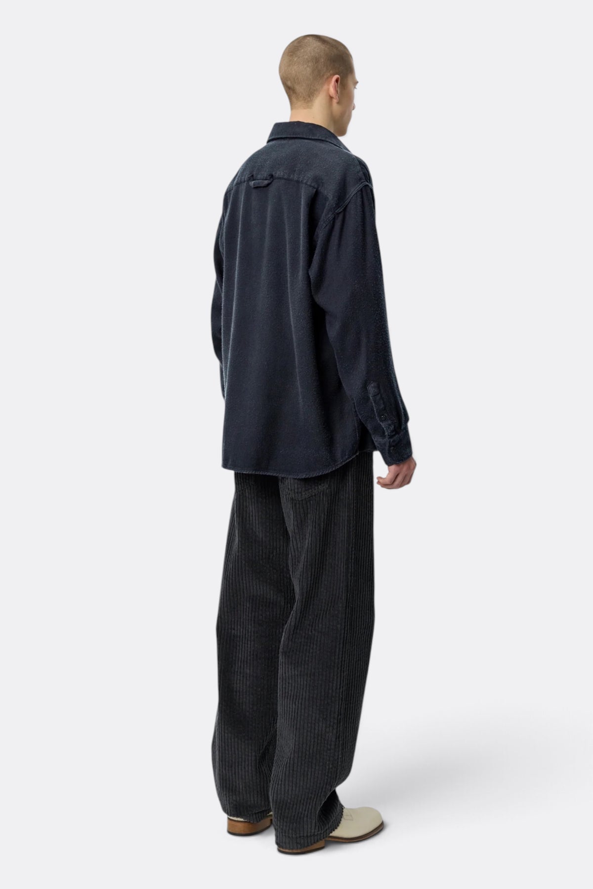 MFPEN Gambler Shirt Black Fuzz Tencel | Edgar Bdx