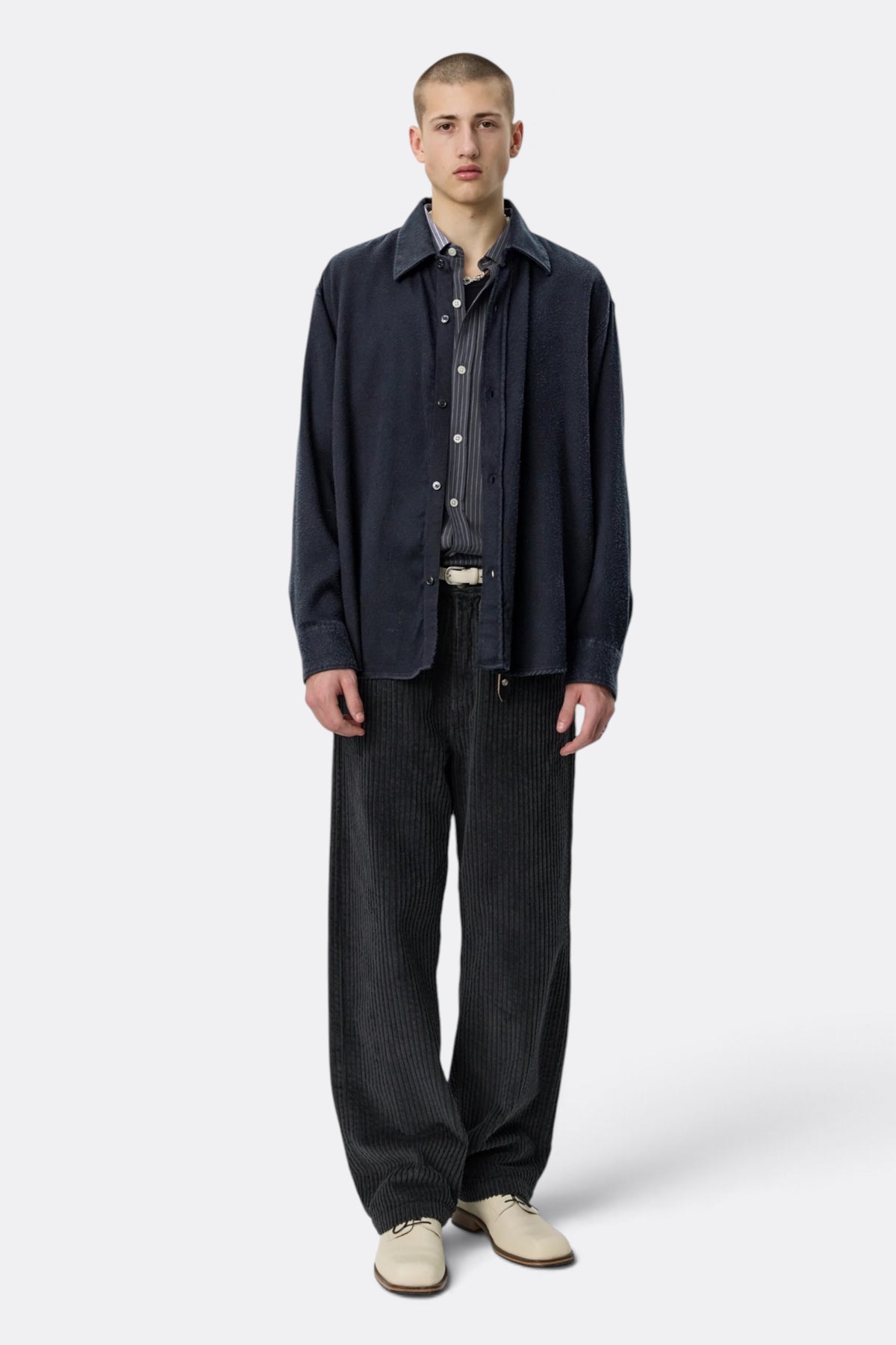 MFPEN Gambler Shirt Black Fuzz Tencel | Edgar Bdx