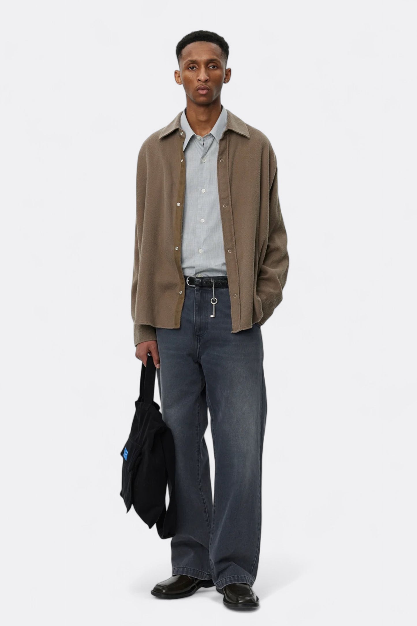 mfpen - Gambler Shirt (Dark Taupe Fuzz)