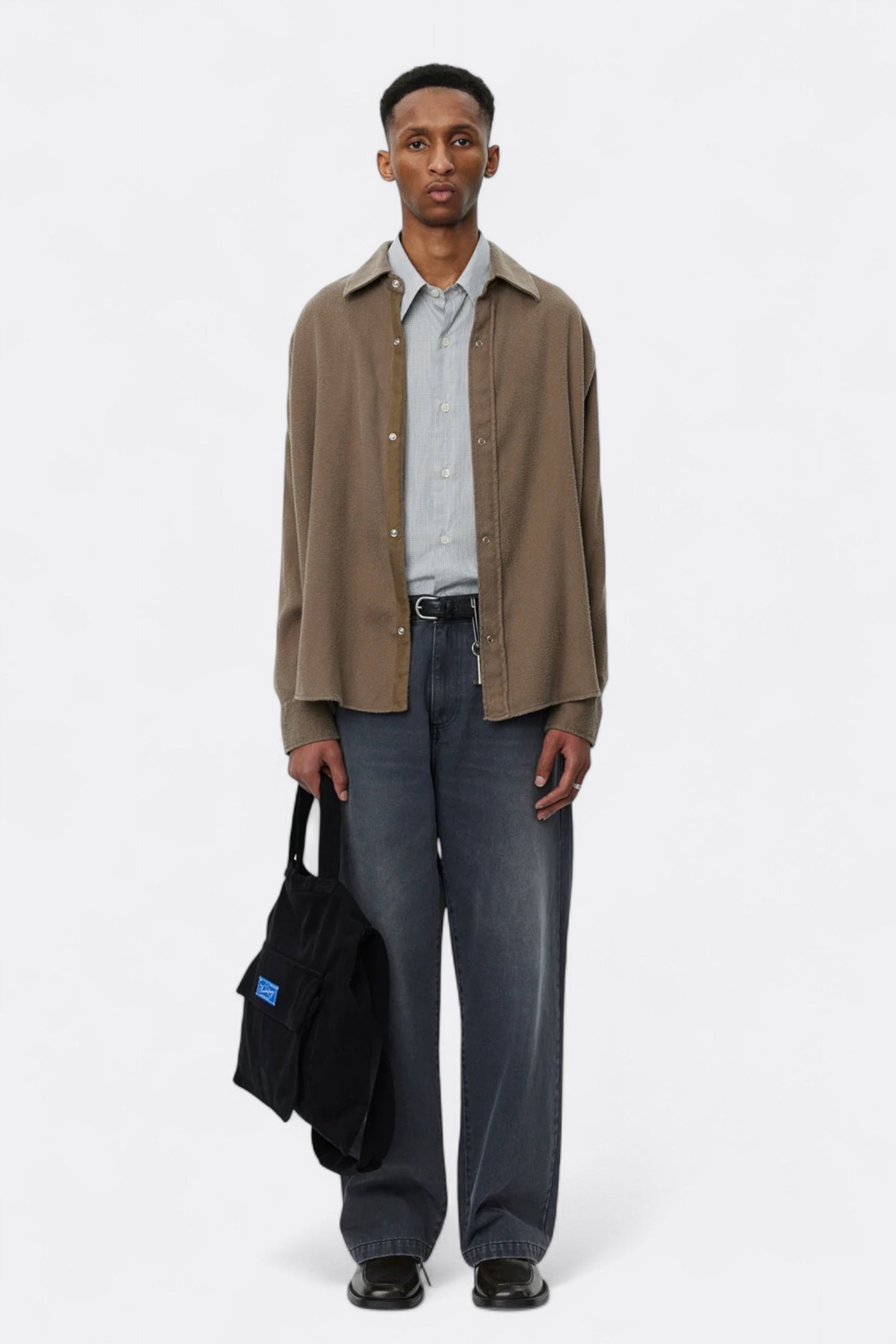 mfpen - Gambler Shirt (Dark Taupe Fuzz)