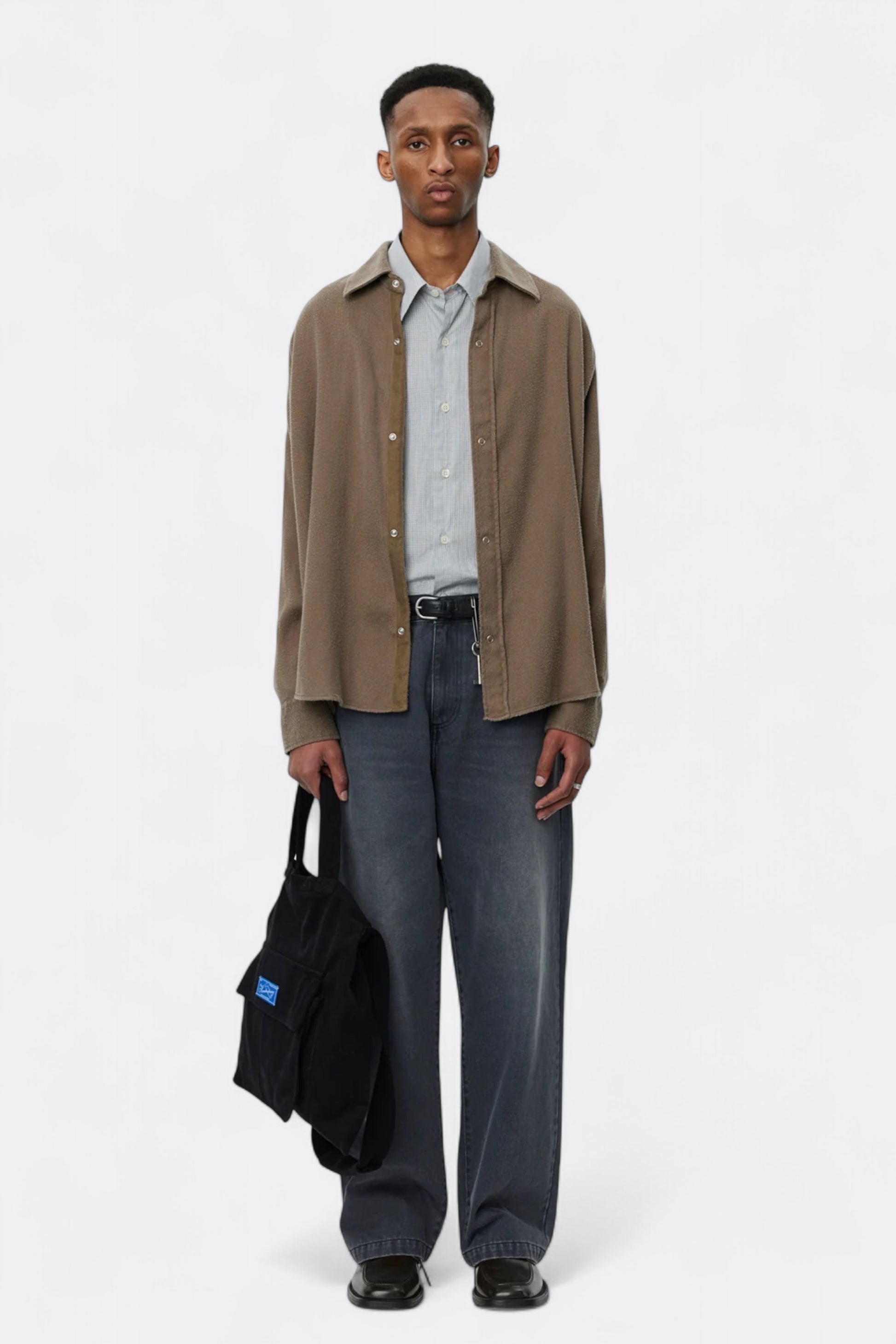 mfpen - Gambler Shirt (Dark Taupe Fuzz)