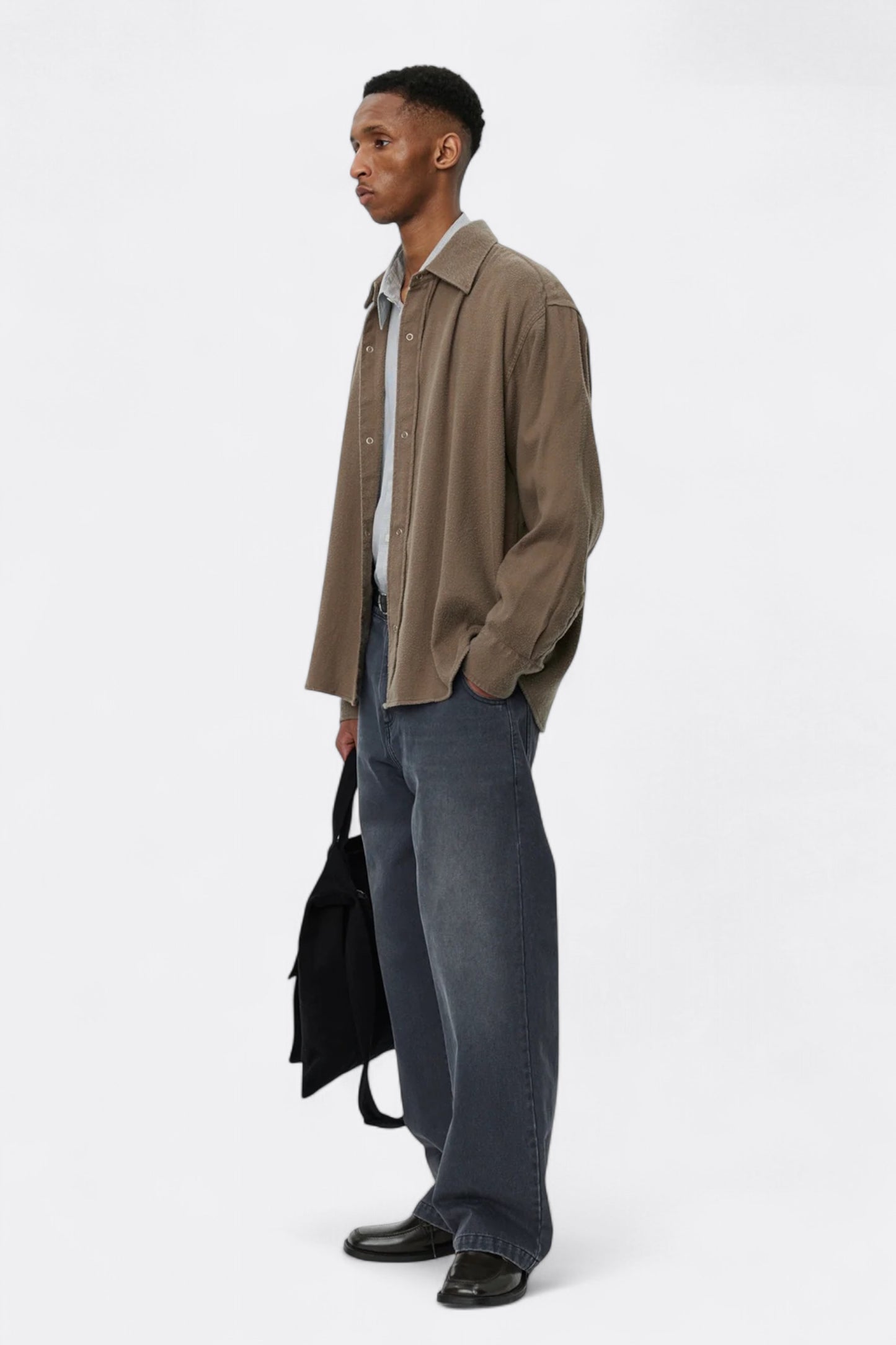 mfpen - Gambler Shirt (Dark Taupe Fuzz)