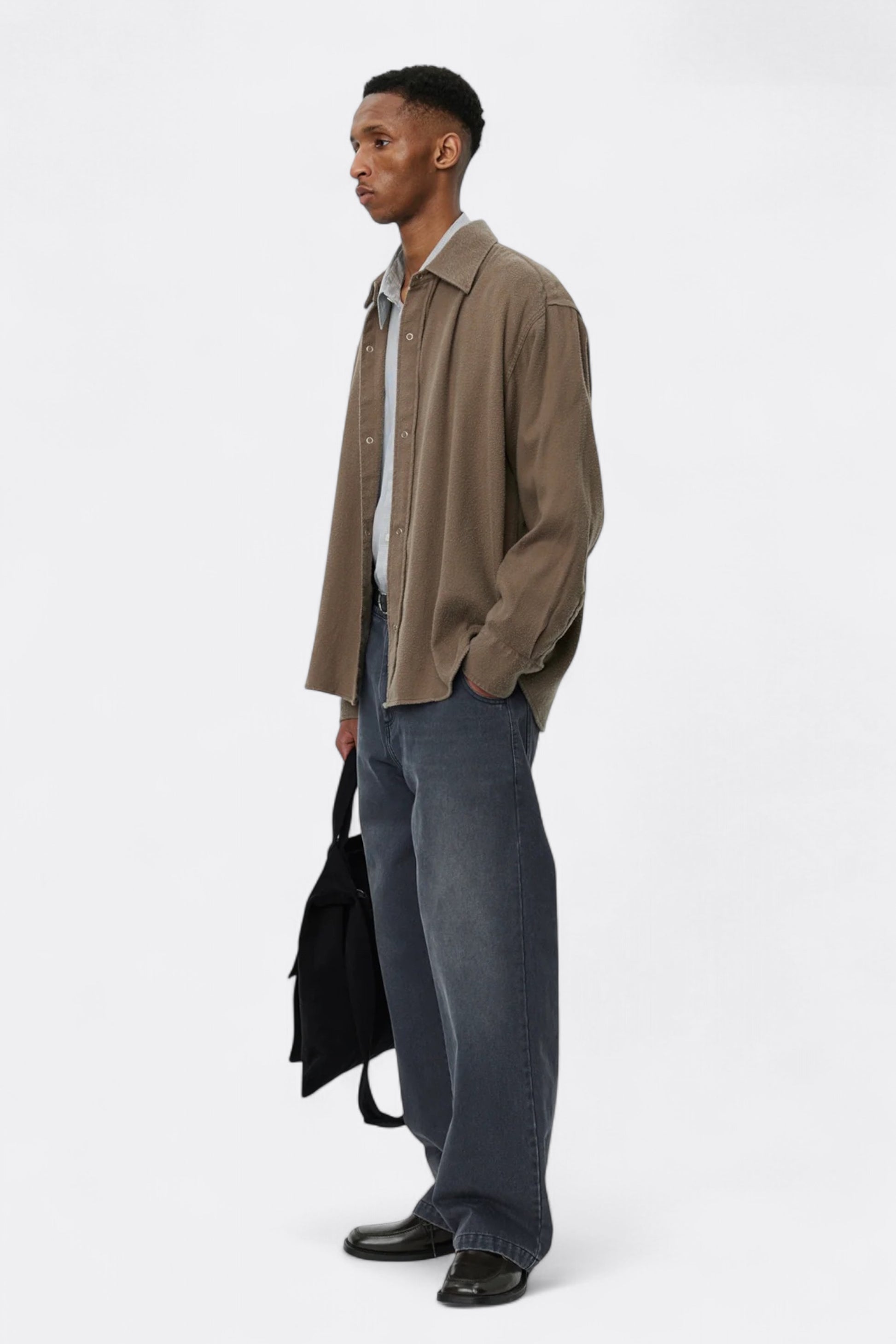 mfpen - Gambler Shirt (Dark Taupe Fuzz)