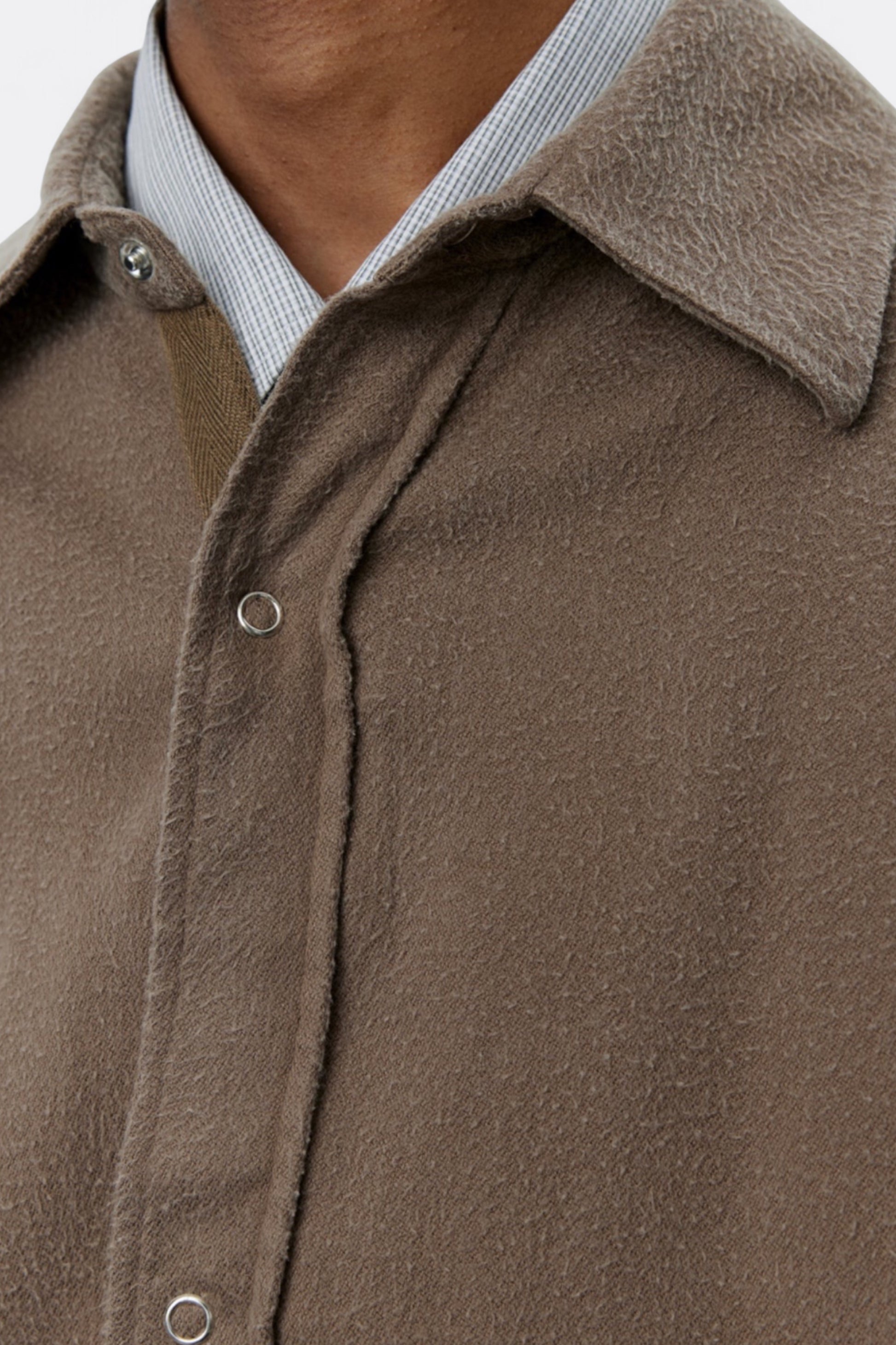 mfpen - Gambler Shirt (Dark Taupe Fuzz)