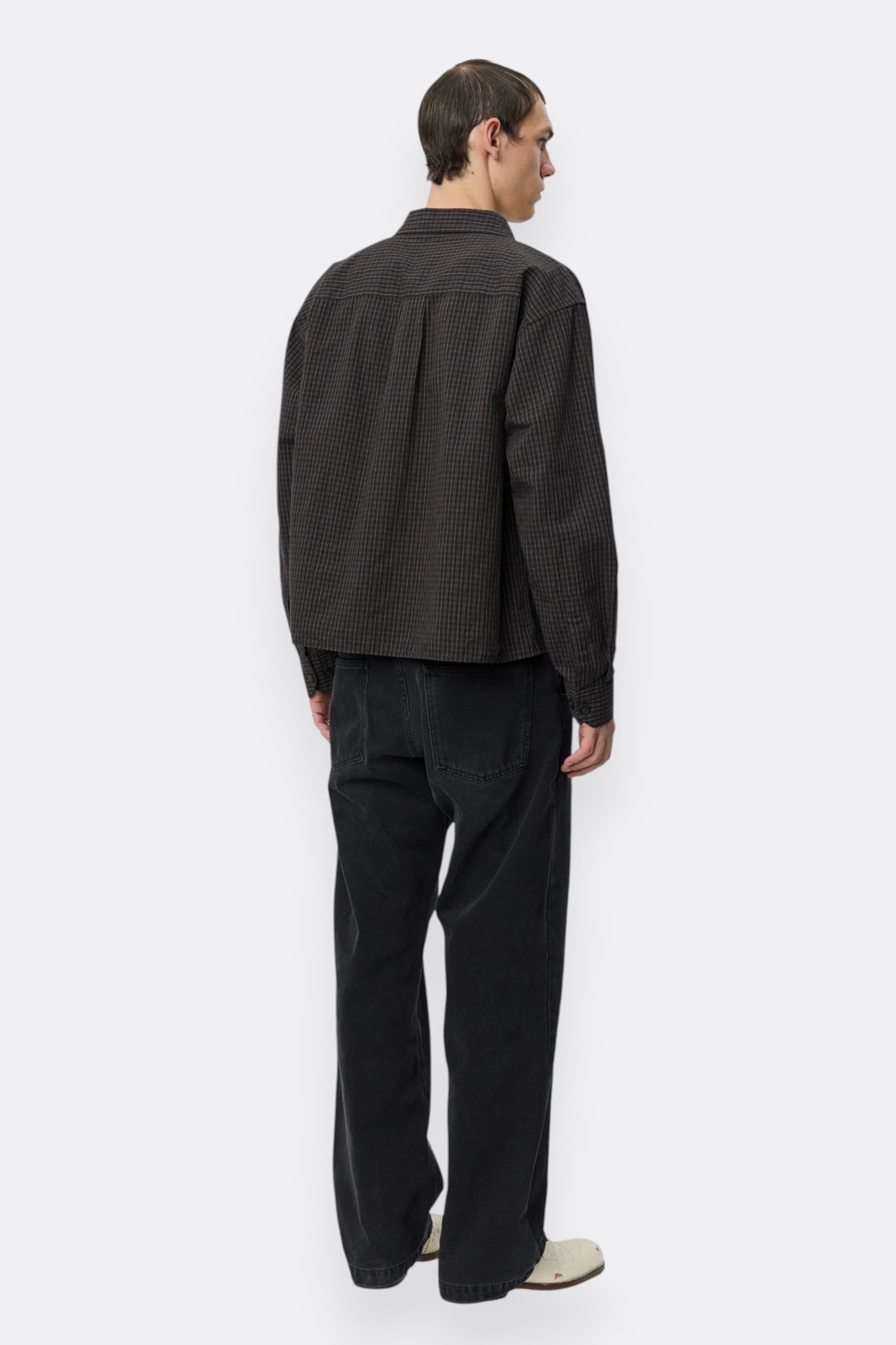 Priority Shirt mfpen - Chemise Lin Coton Homme | Carreaux Portugal