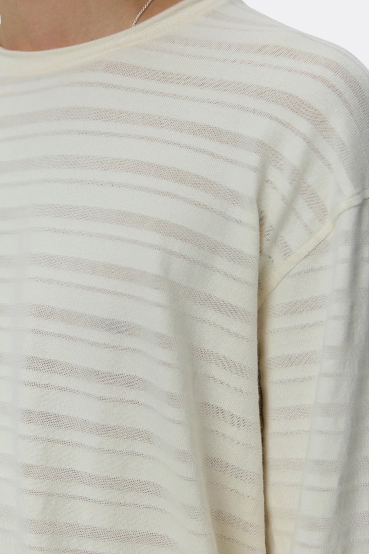 Round Neck Sweater mfpen - Pull Rayures Homme | Coton Bio Portugal