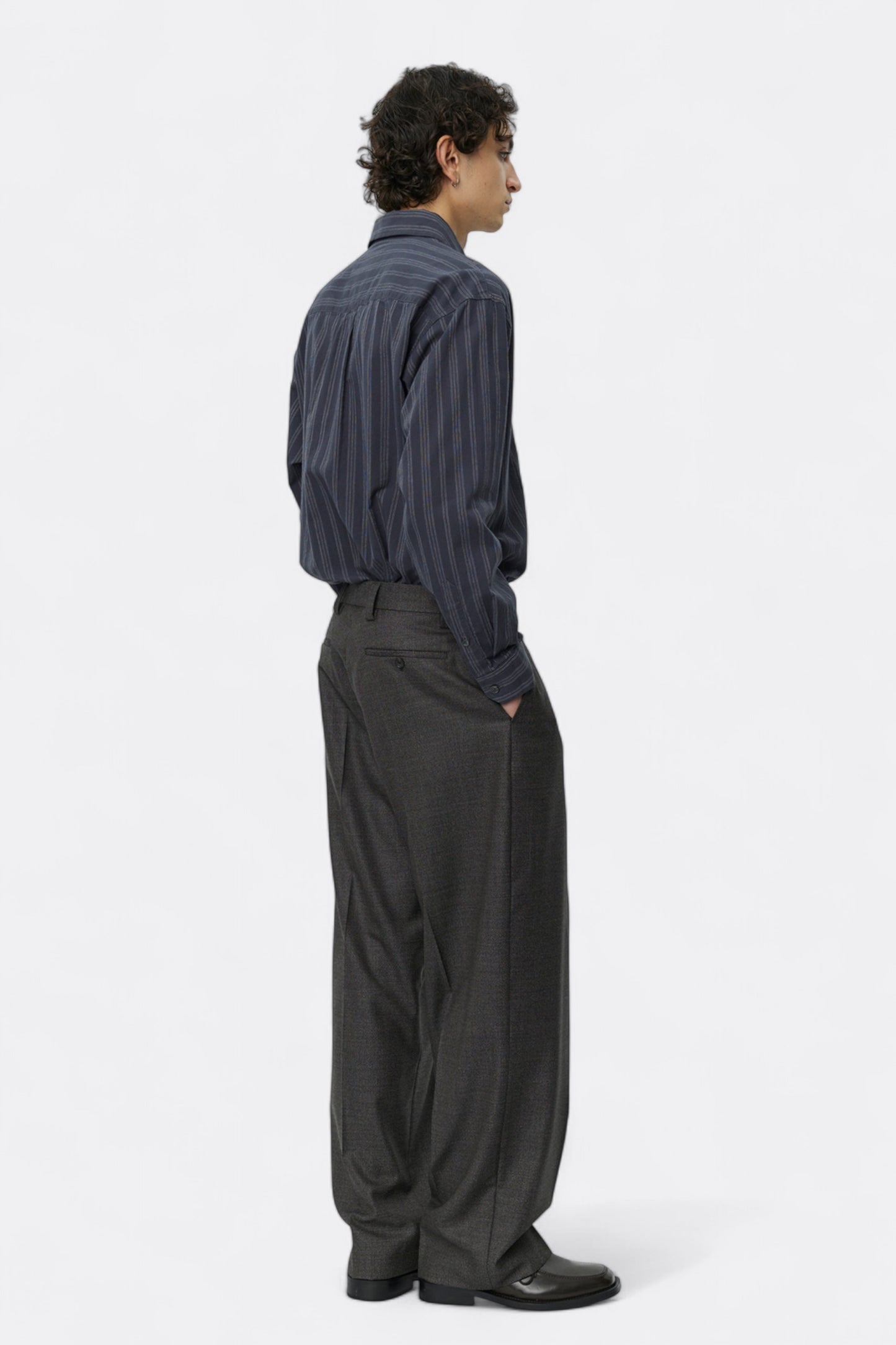mfpen - Service Trousers (Warm Grey Twist Wool)
