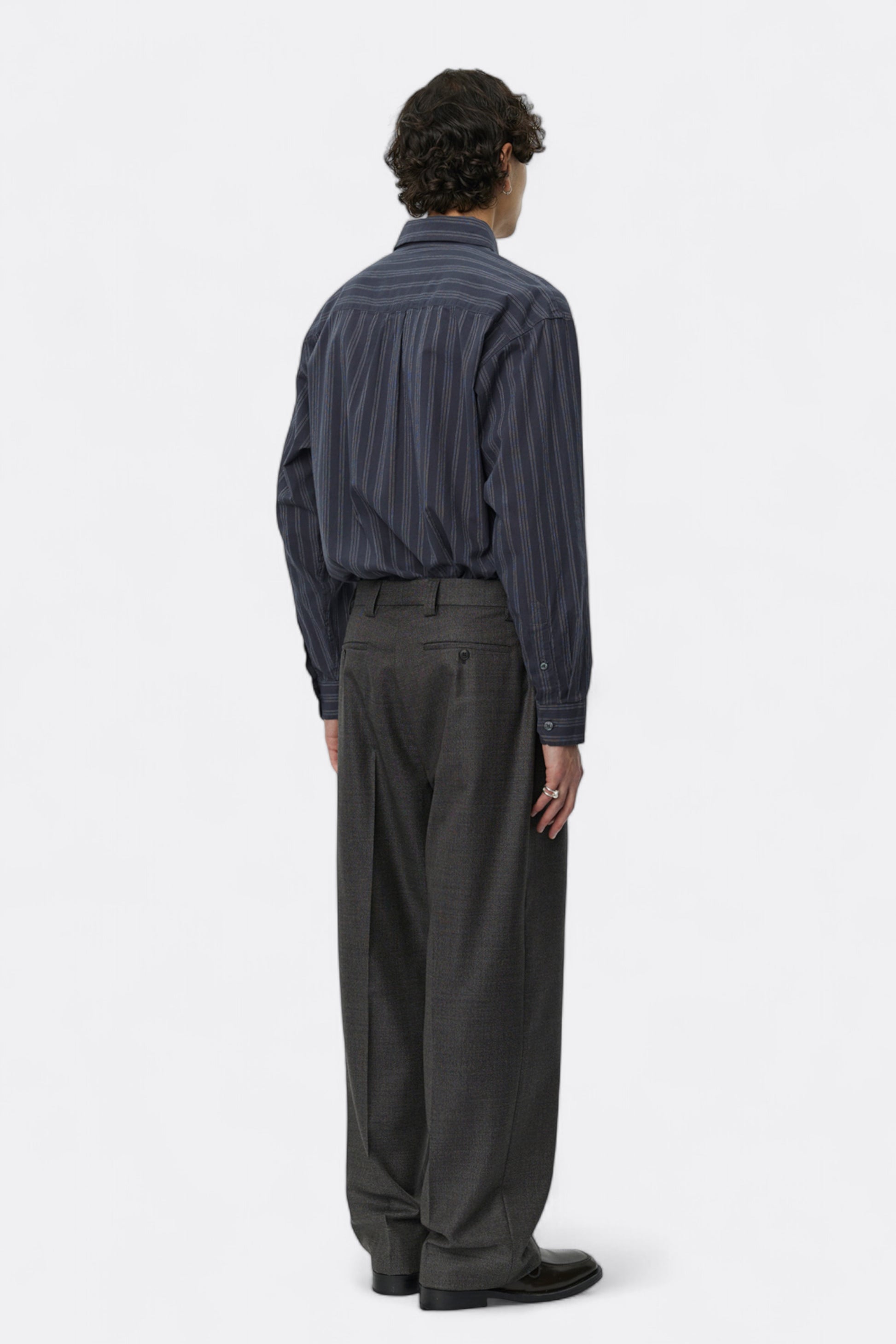 mfpen - Service Trousers (Warm Grey Twist Wool)