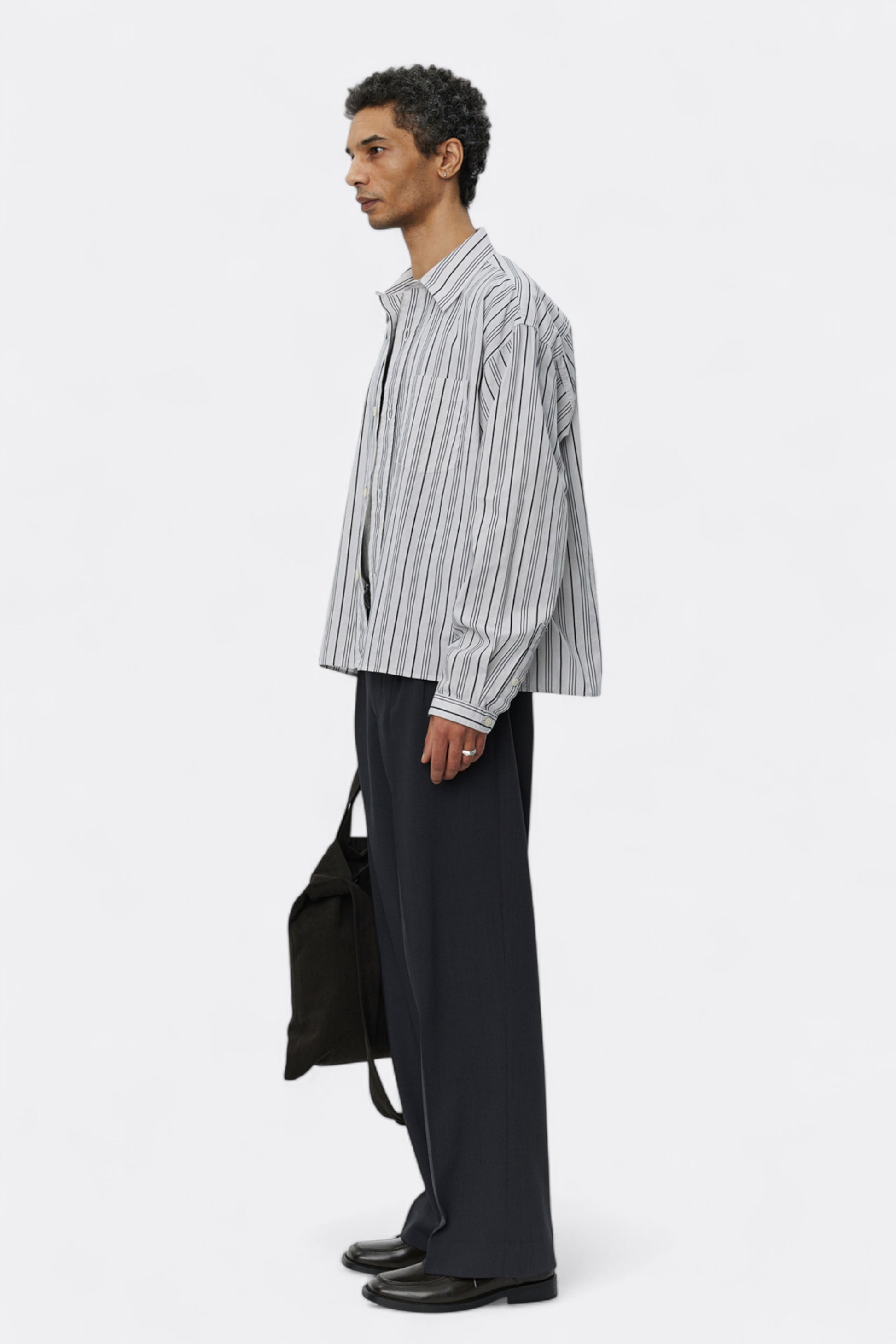 mfpen - Snooze Shirt (Grey Raised Stripe)