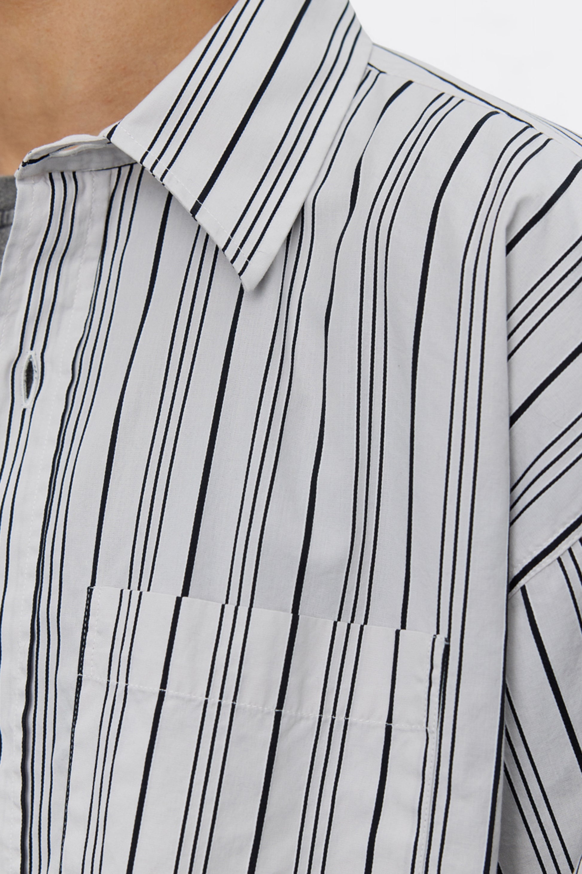 mfpen - Snooze Shirt (Grey Raised Stripe)