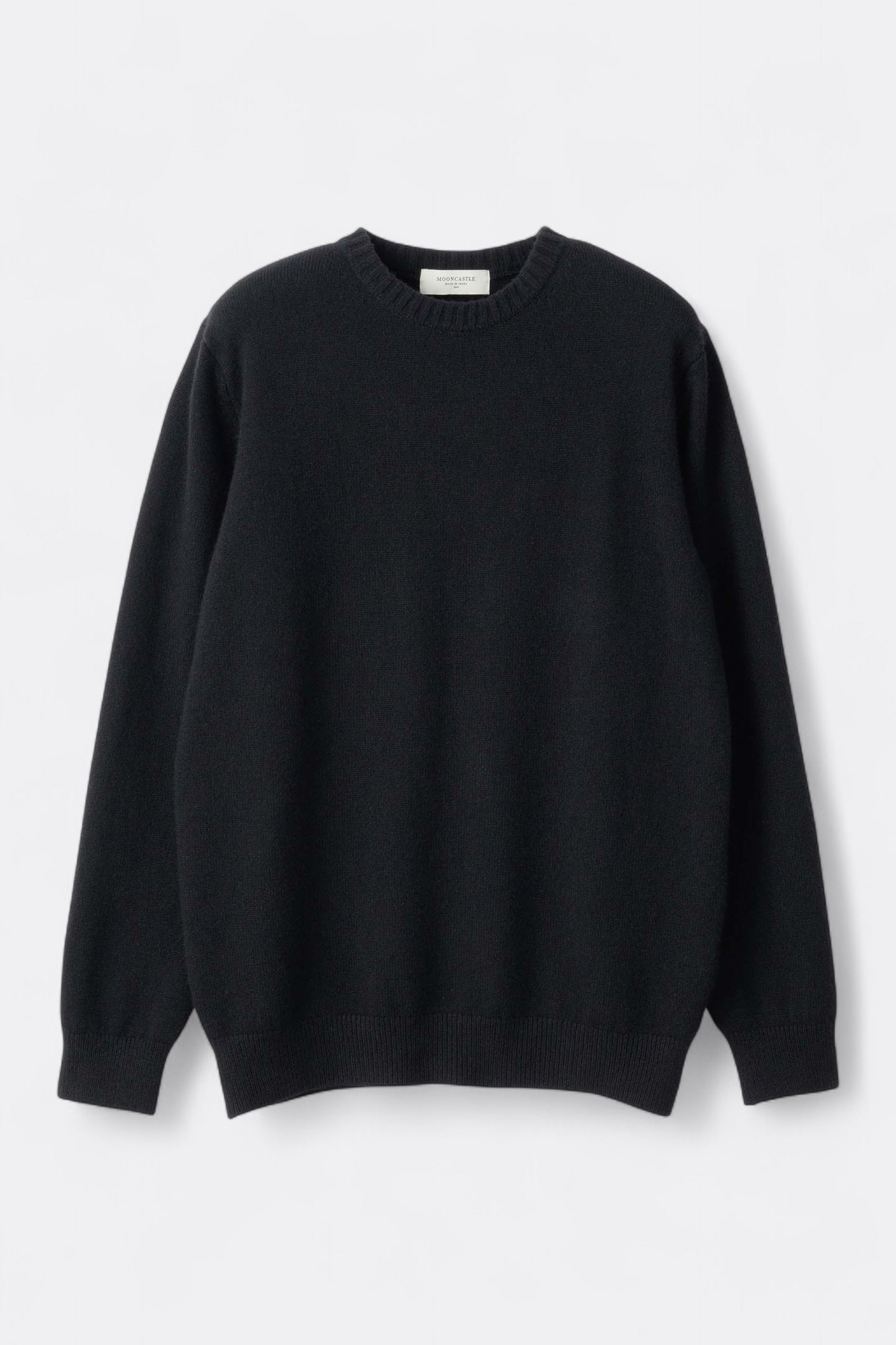 Mooncastle - 7G Cashmere Silk Wool Crewneck (Black)