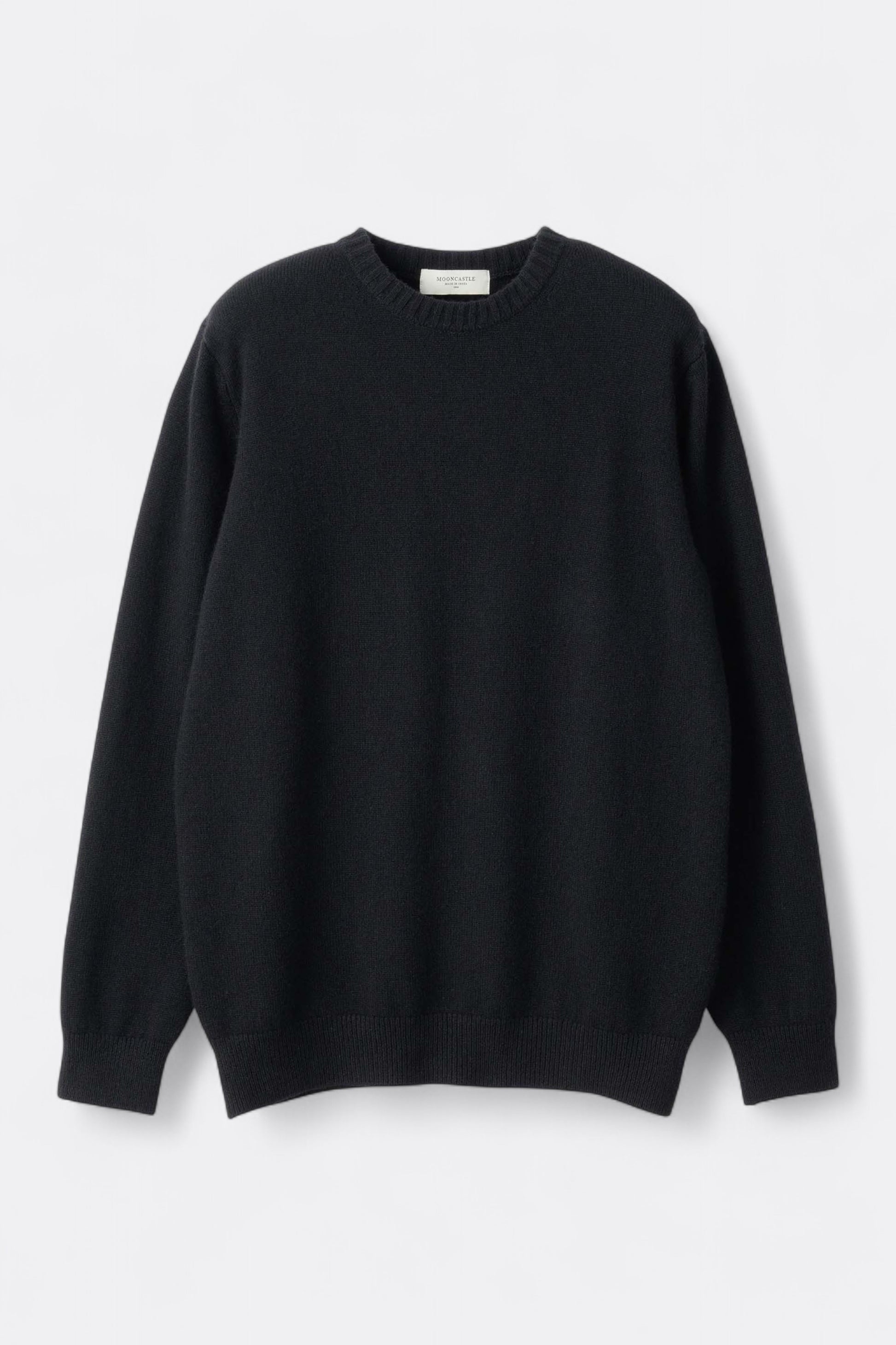 Mooncastle - 7G Cashmere Silk Wool Crewneck (Black)