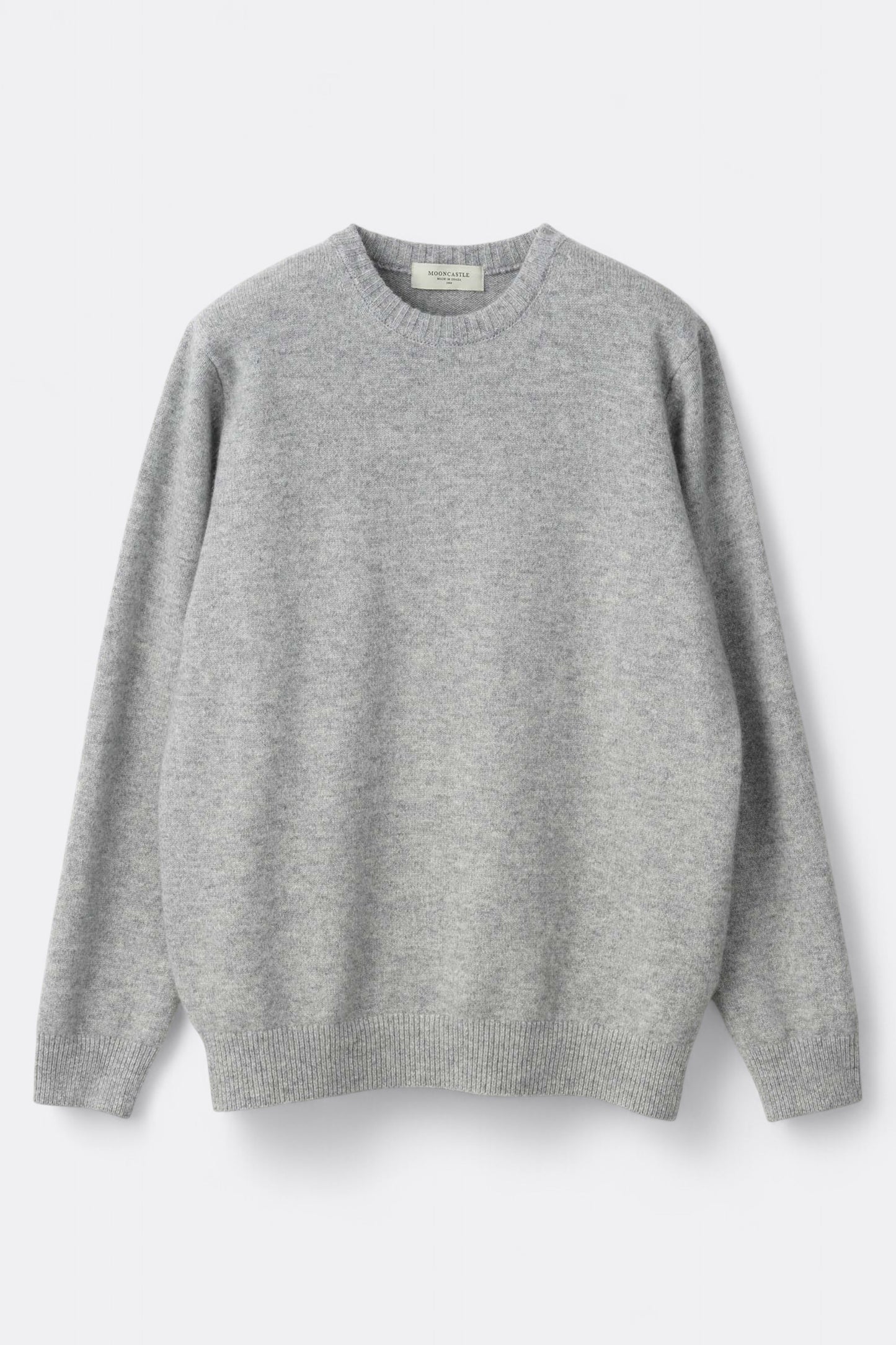 Mooncastle - 7G Cashmere Silk Wool Crewneck (Light Gray)
