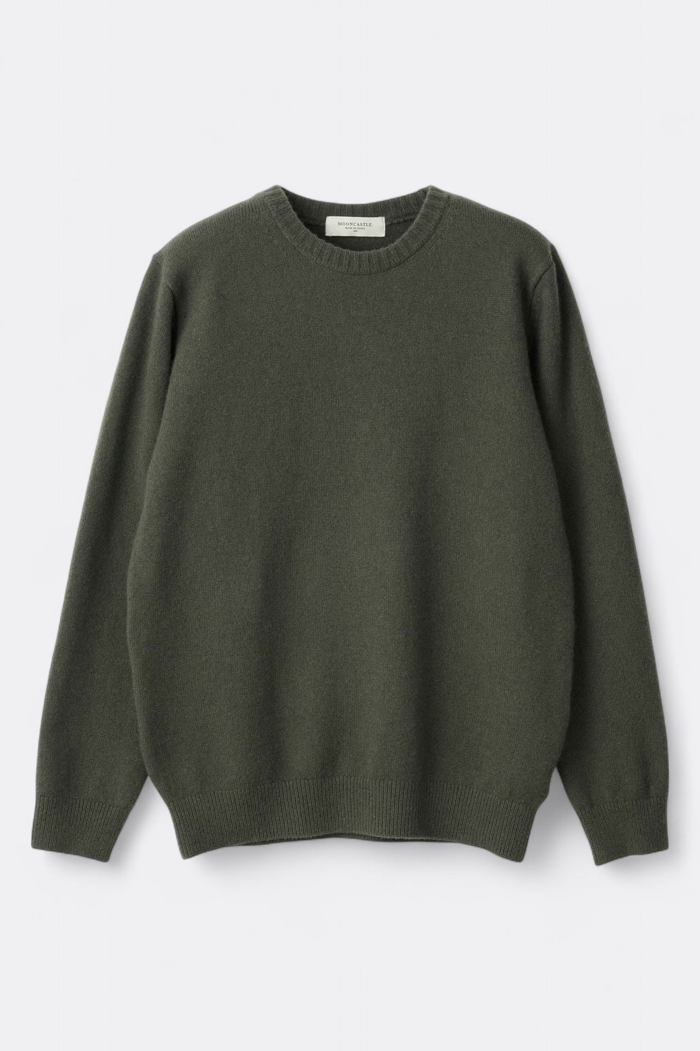Mooncastle - 7G Cashmere Silk Wool Crewneck (Moss Green)