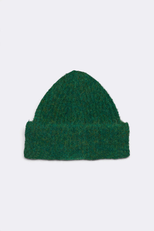 MUSEUM GARMENTS Alpaca Beanie Green Melange | Edgar Bdx