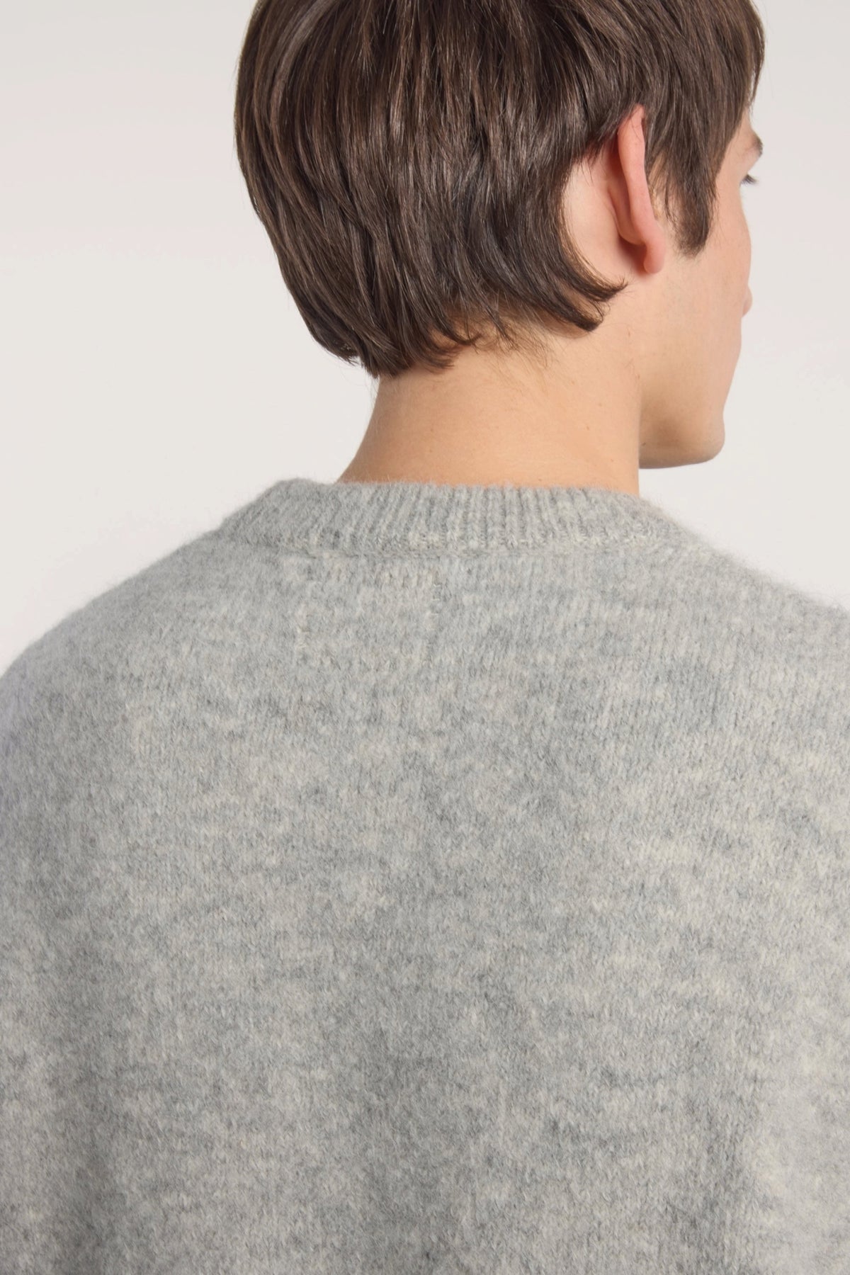 MUSEUM GARMENTS Alpaca Sweater Grey Melange | Pull | Edgar Bdx