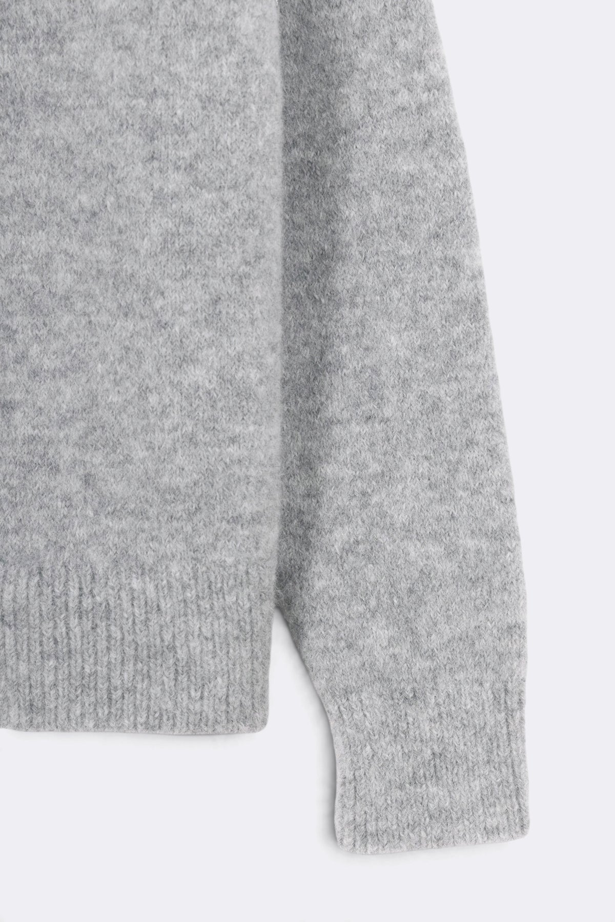 MUSEUM GARMENTS Alpaca Sweater Grey Melange | Pull | Edgar Bdx