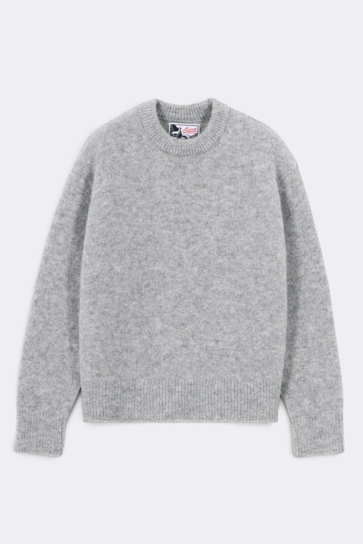 MUSEUM GARMENTS Alpaca Sweater Grey Melange | Pull | Edgar Bdx