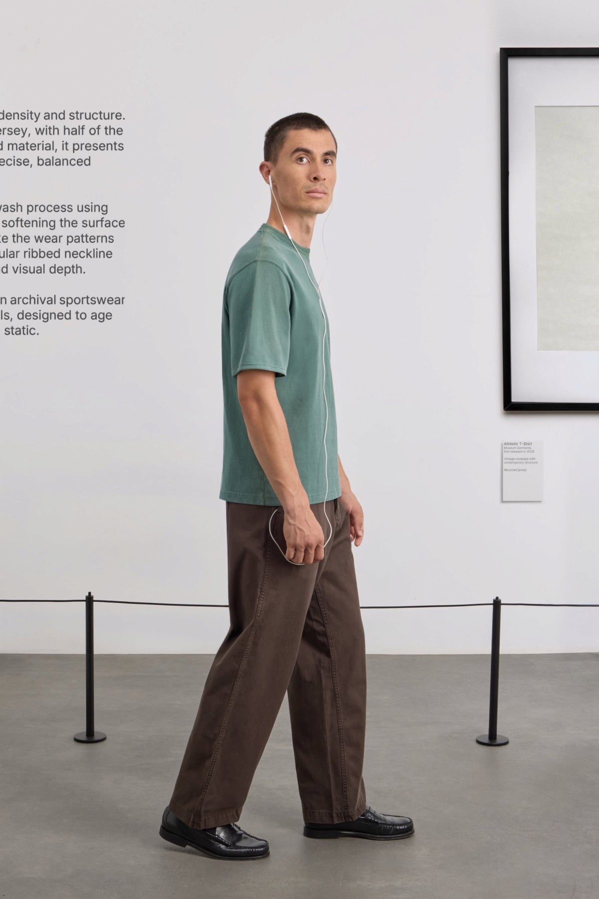 MUSEUM GARMENTS Athletic T-Shirt Faded Green | Edgar Bdx