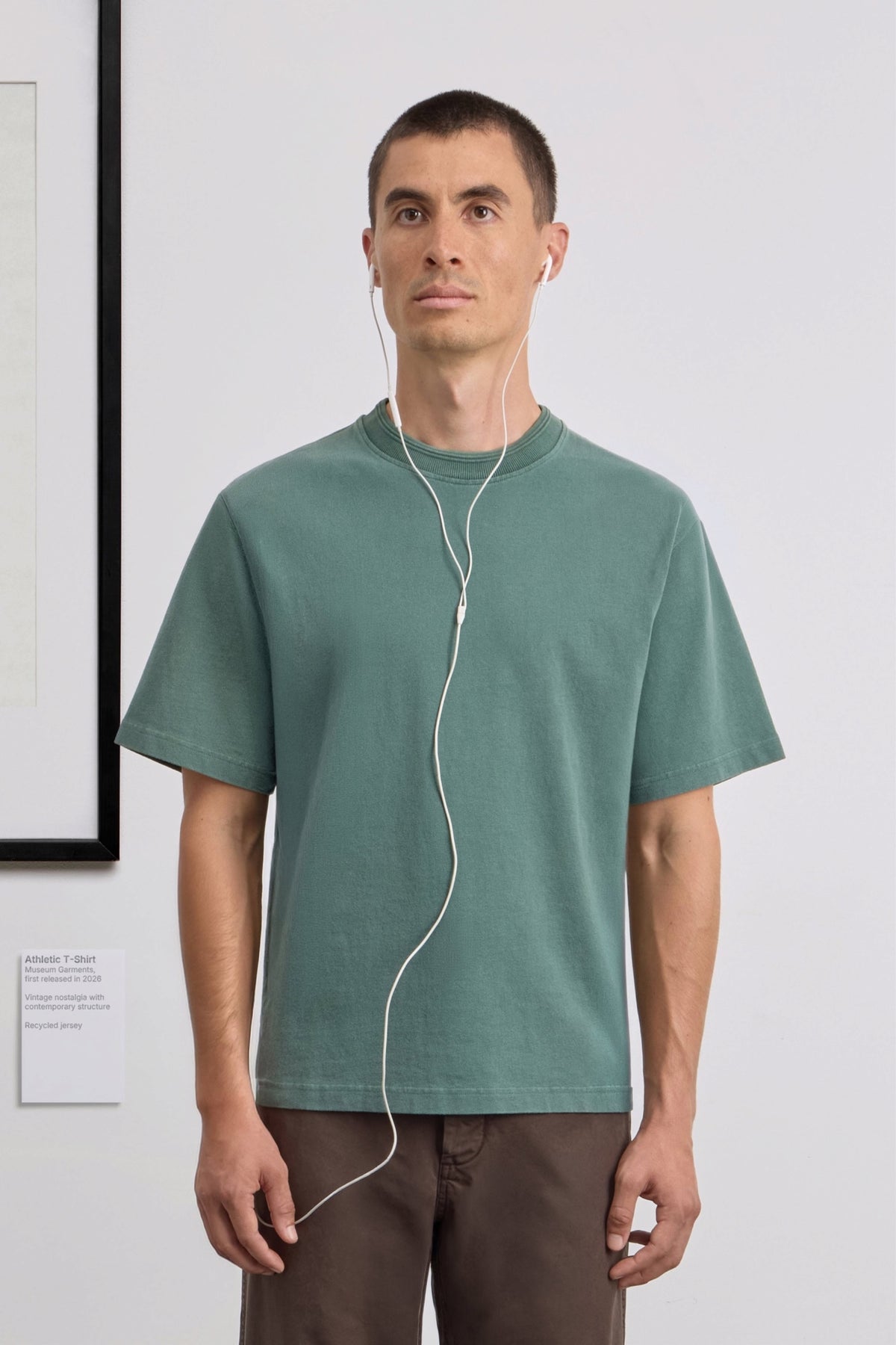 MUSEUM GARMENTS Athletic T-Shirt Faded Green | Edgar Bdx