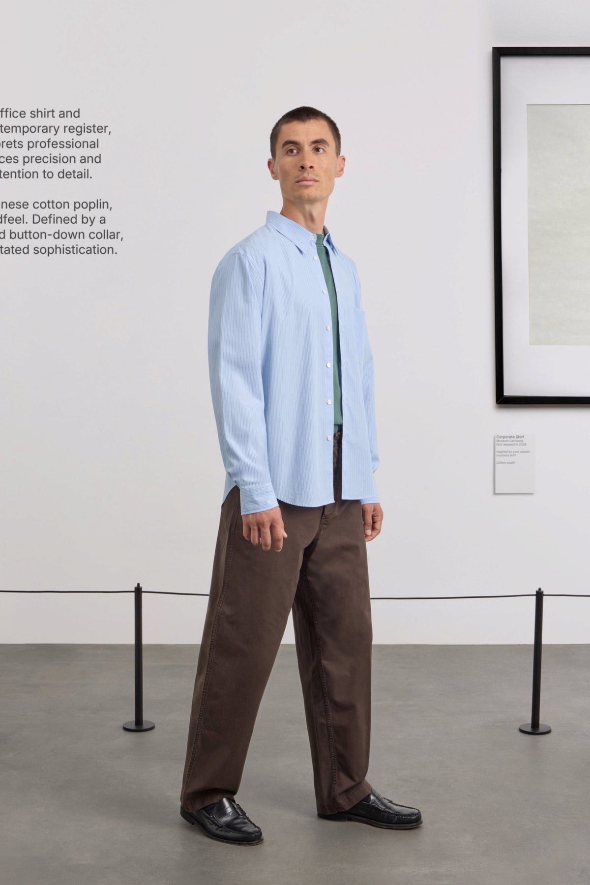 MUSEUM GARMENTS Corporate Shirt Blue / White | Edgar Bdx