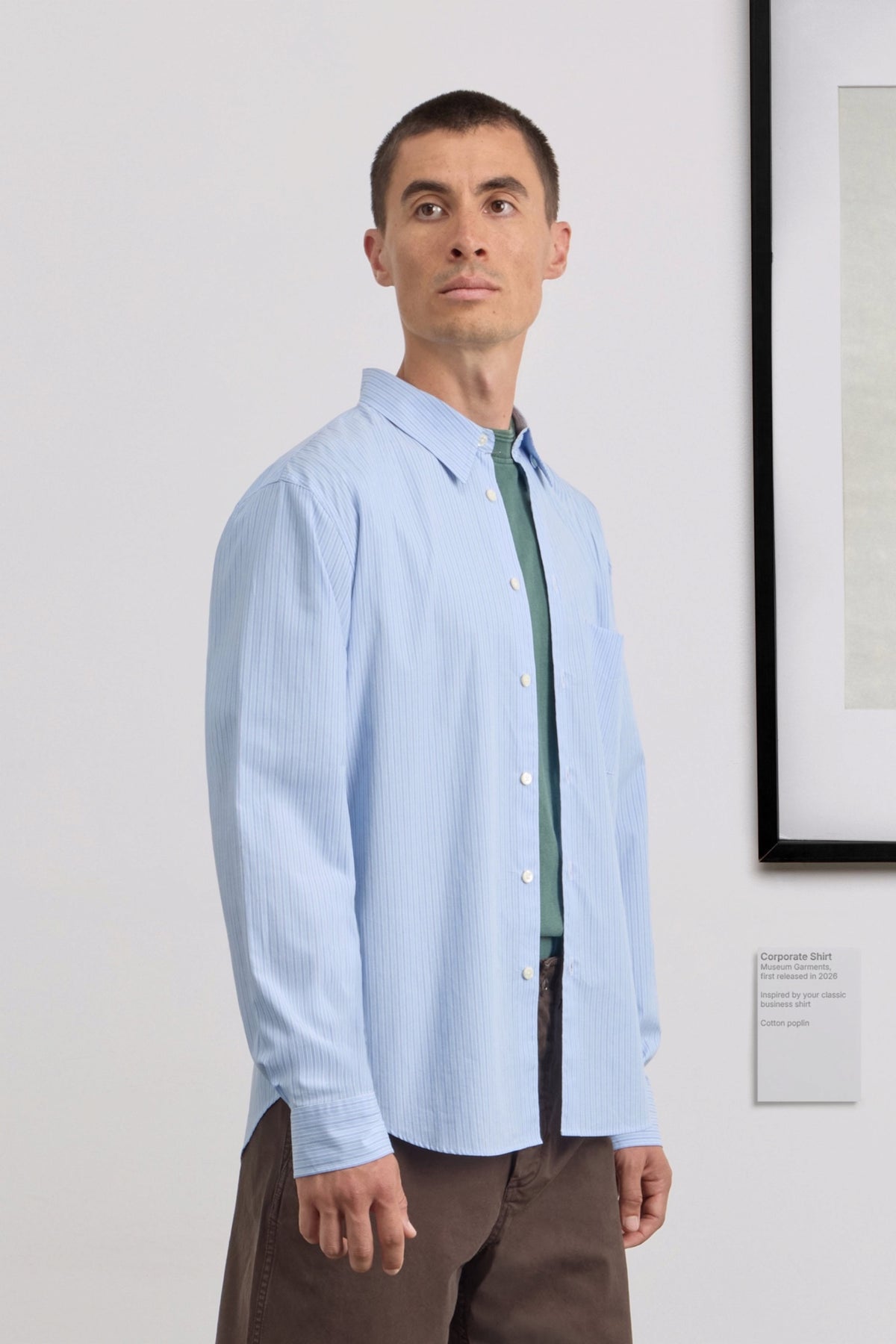 MUSEUM GARMENTS Corporate Shirt Blue / White | Edgar Bdx