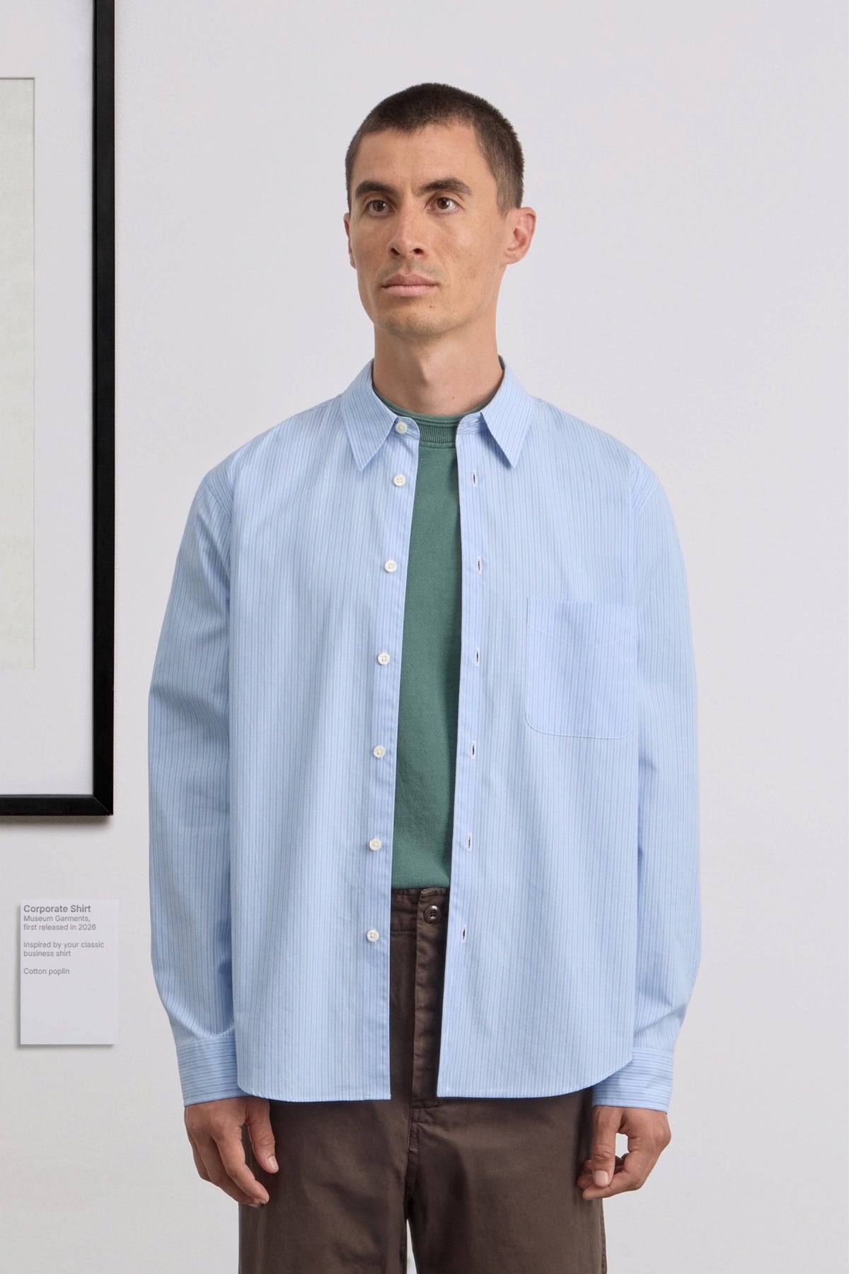 MUSEUM GARMENTS Corporate Shirt Blue / White | Edgar Bdx