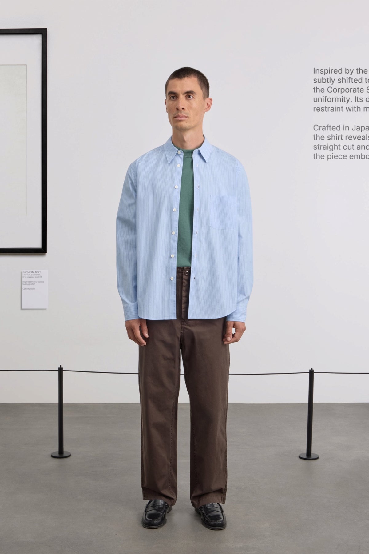 MUSEUM GARMENTS Corporate Shirt Blue / White | Edgar Bdx