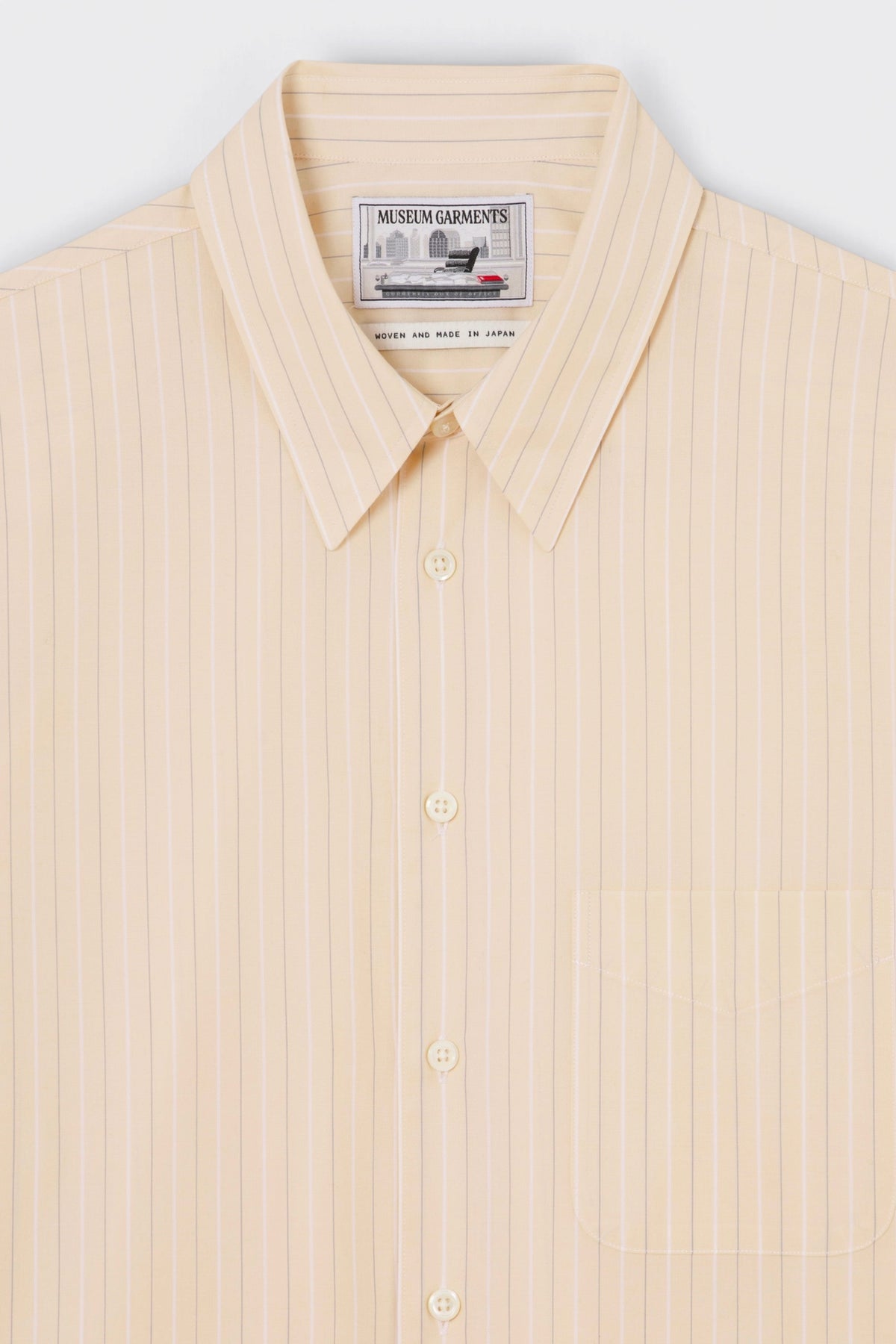 MUSEUM GARMENTS Corporate Shirt Vanilla / White | Edgar Bdx